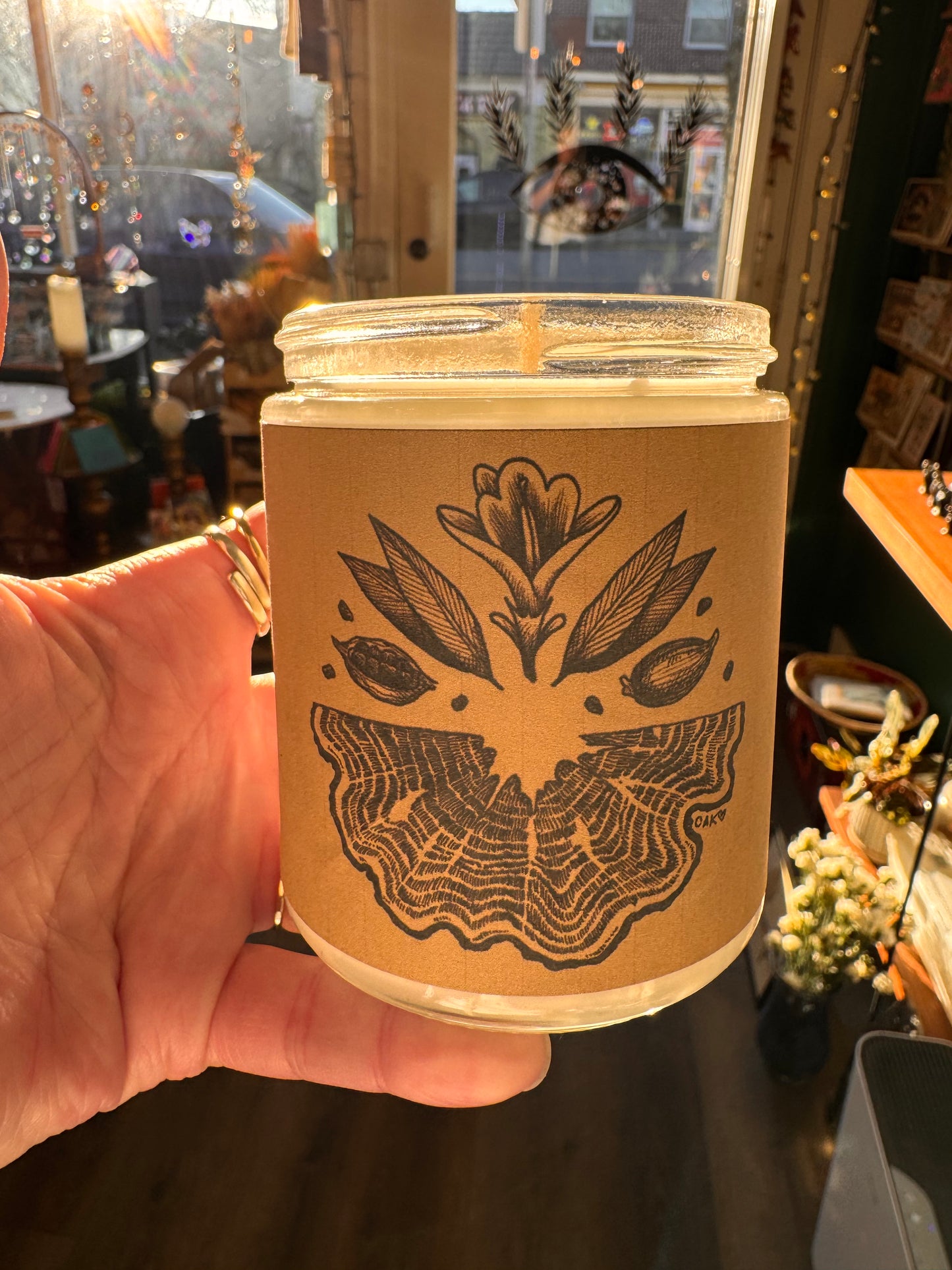 Teakwood Cardamom Soy Candle - Moon Room Shop and Wellness