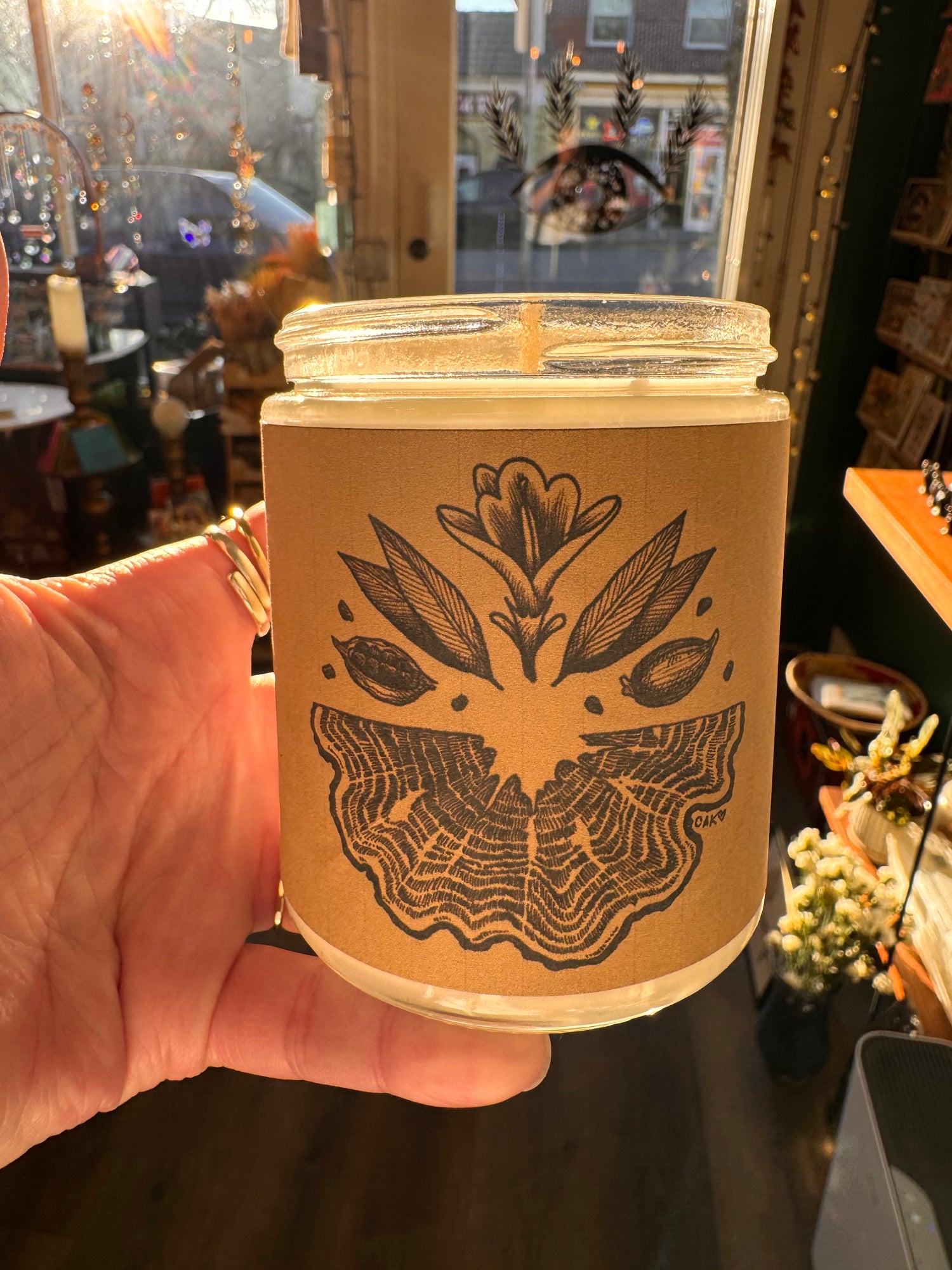 Teakwood Cardamom Soy Candle - Moon Room Shop and Wellness