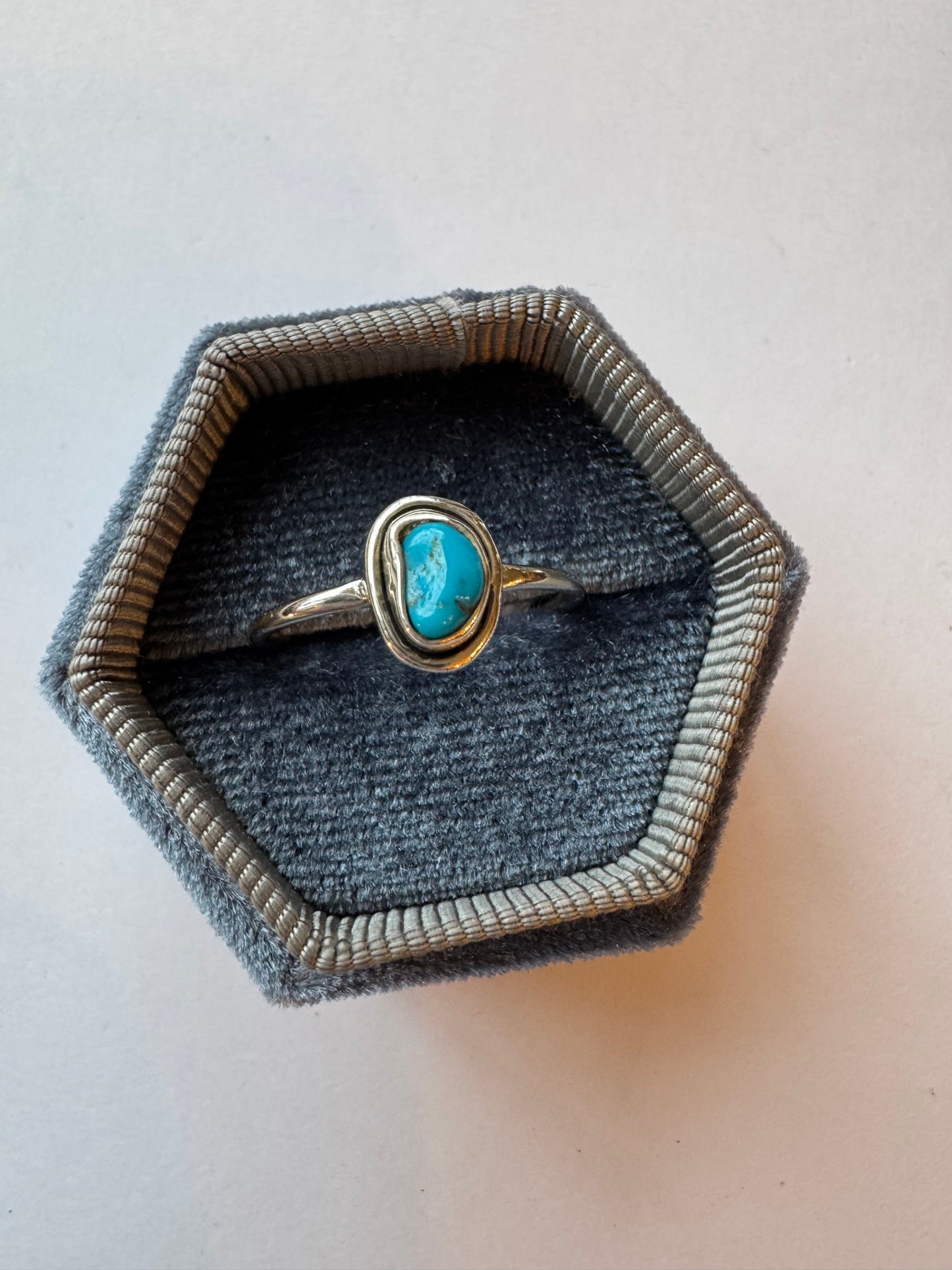 Arizona Turquoise Sterling SIlver Ring Size 6,7,8 - Moon Room Shop and Wellness