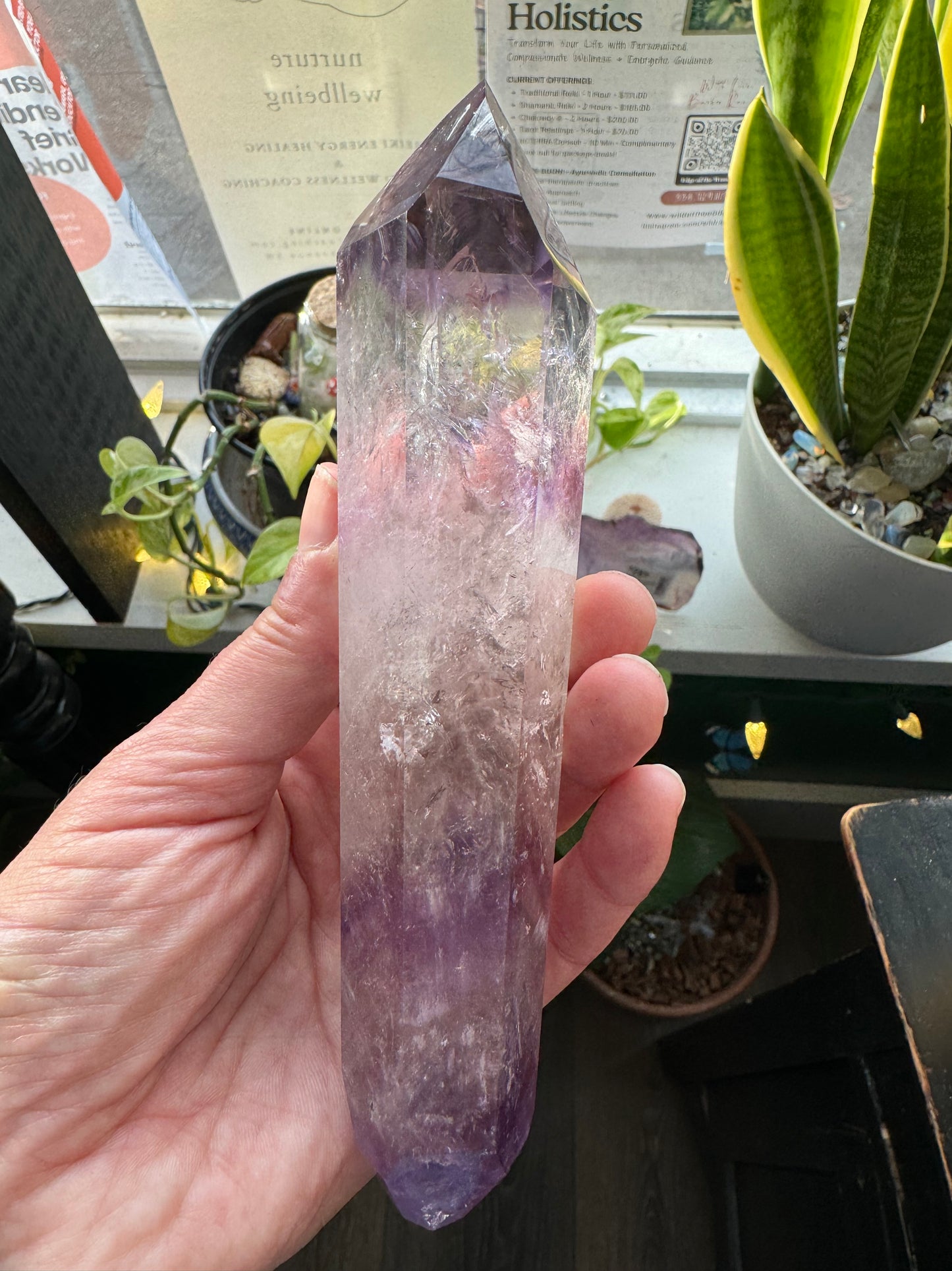 Phantom Amethyst Bi-Terminated  290 g Brazil - Moon Room Shop and Wellness