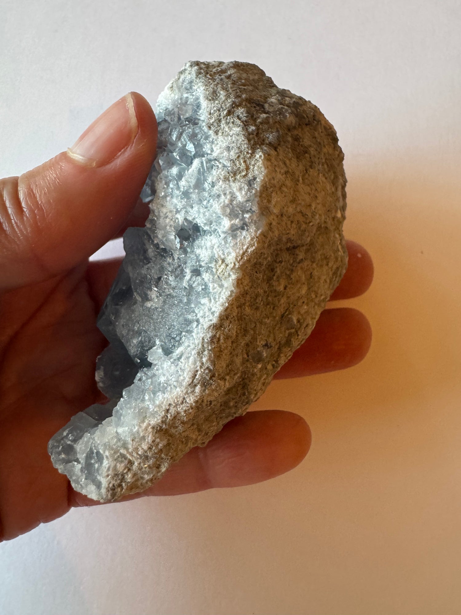 Celestite Cluster 303 g - Moon Room Shop and Wellness