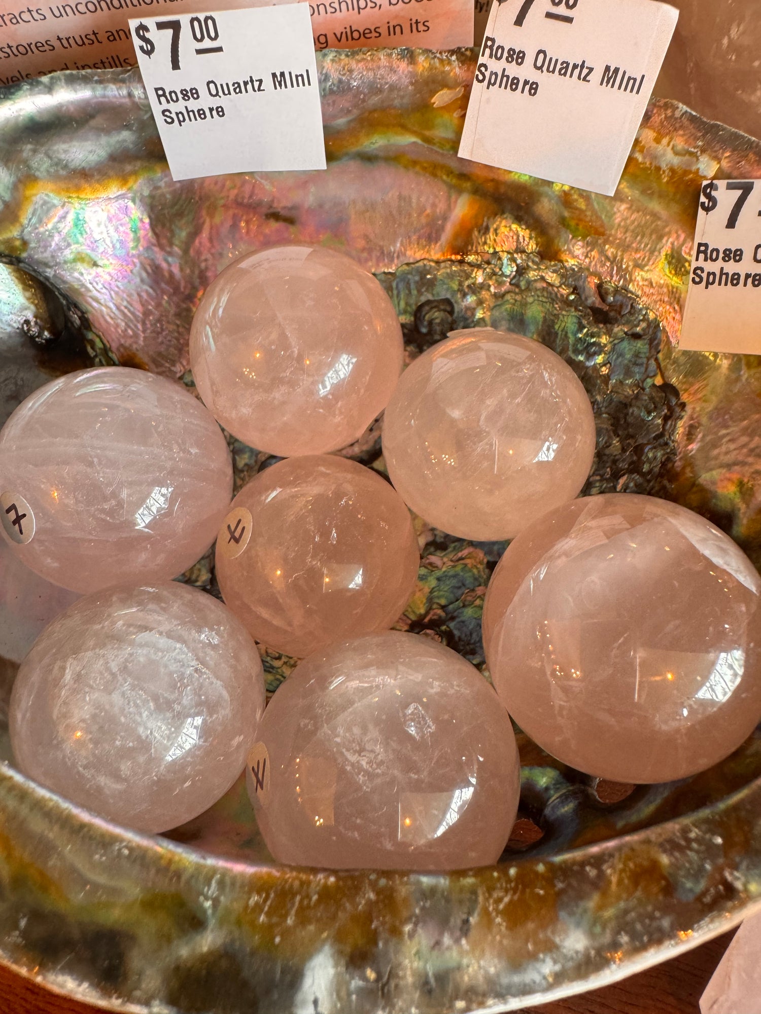 Rose Quartz Mini Sphere - Moon Room Shop and Wellness