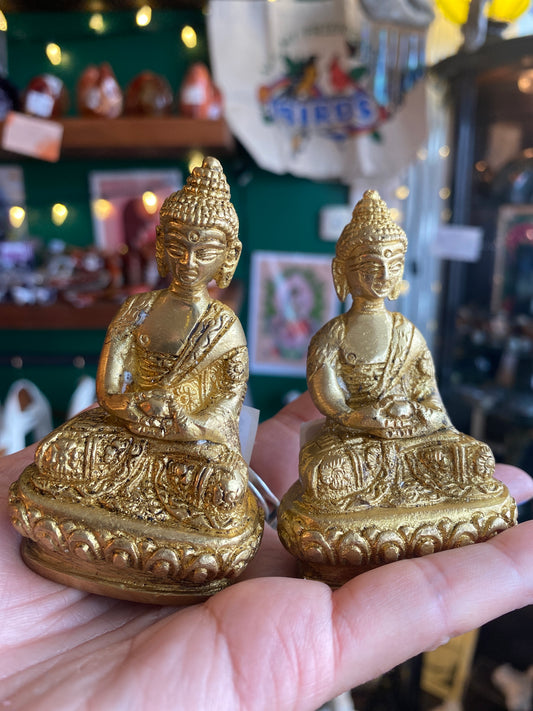 Sitting Buddha Brass - Moon Room Shop and Wellness
