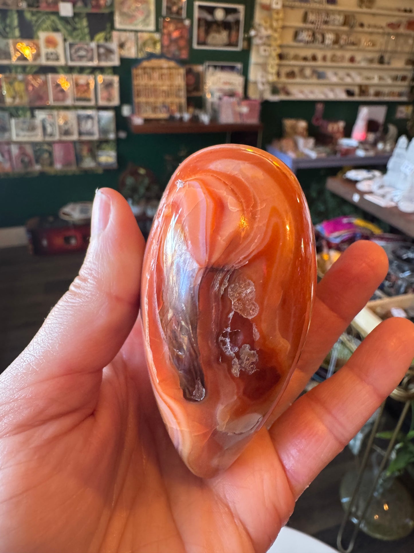 Carnelian Heart 408 g Madagascar - Moon Room Shop and Wellness