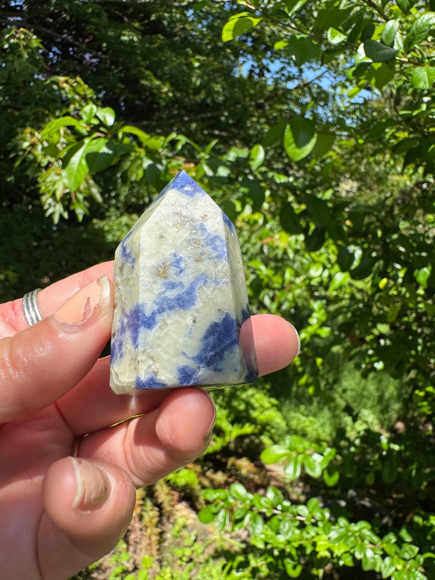 Sodalite Tower/Obelisk 64 g - Moon Room Shop and Wellness