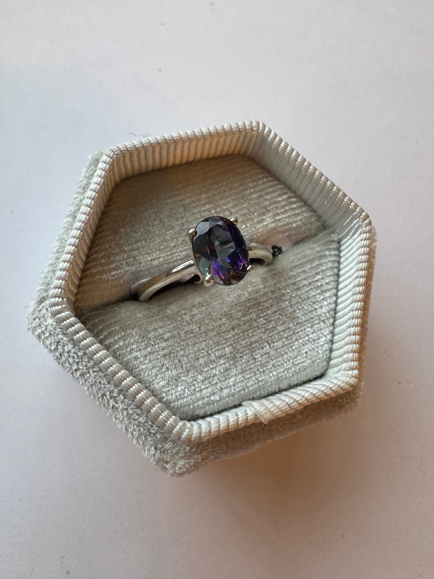 Mystic Topaz Sterling SIlver Ring Size 6 - Moon Room Shop and Wellness
