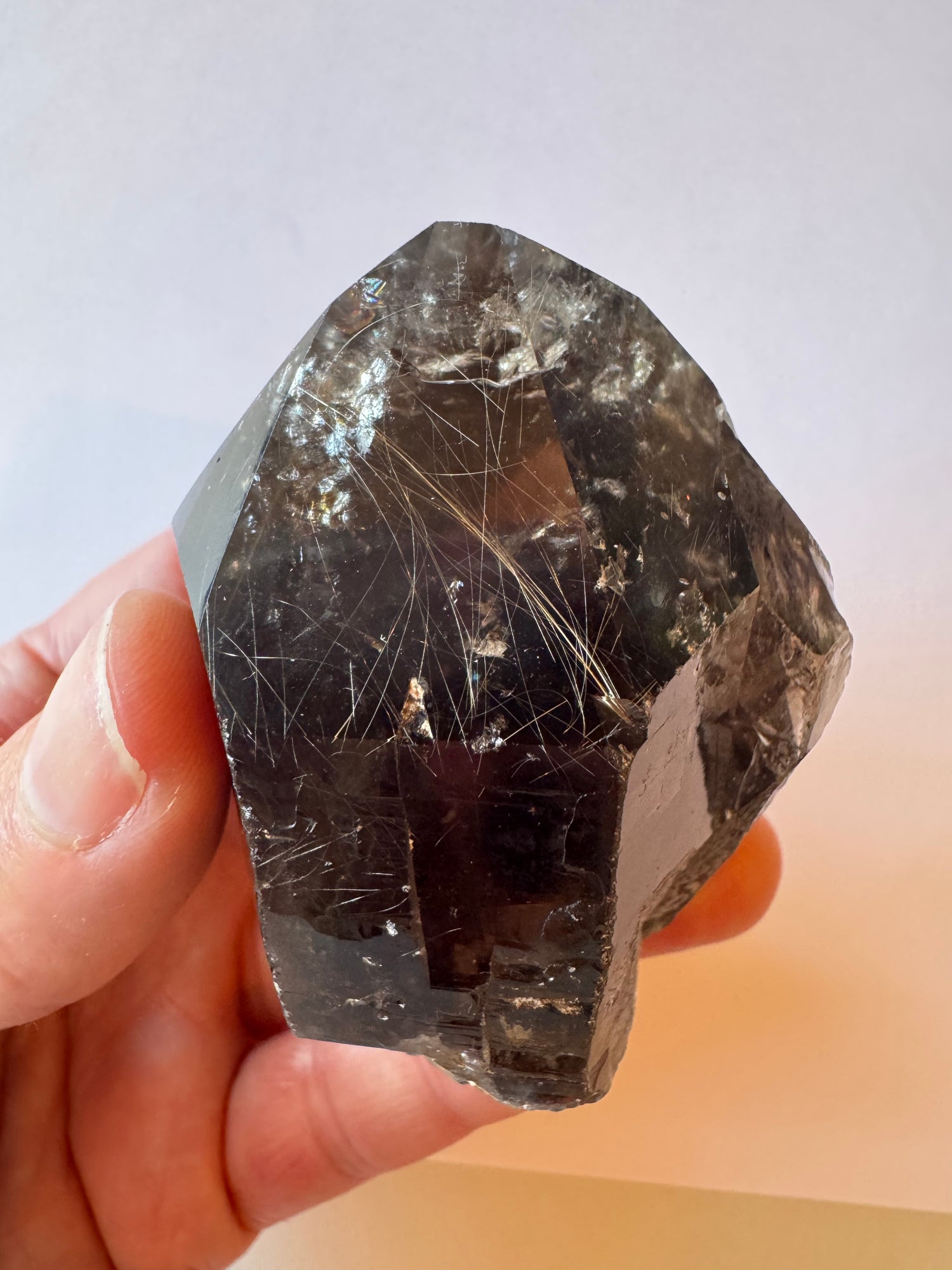 Smoky Quartz Rutilated Healing Point 174 g - Moon Room Shop and Wellness