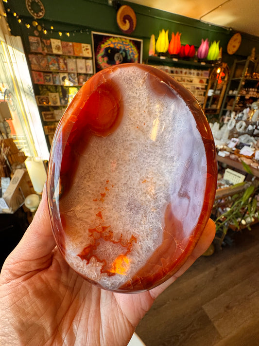 Carnelian Bowl 1.13 lb- Madagascar - Moon Room Shop and Wellness