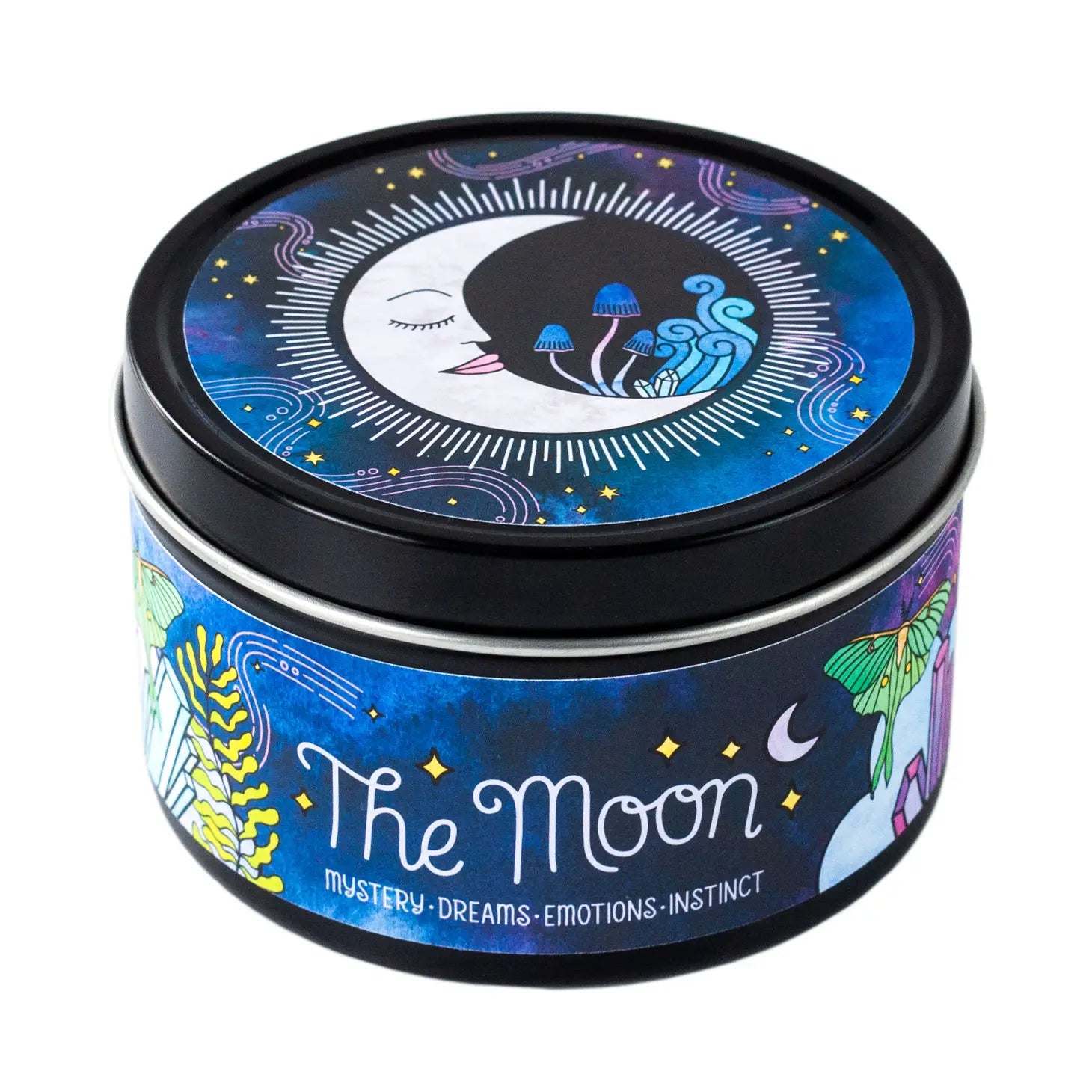 The Moon Aromatherapy Soy Candle - Cypress Lemon 7oz. - Moon Room Shop and Wellness