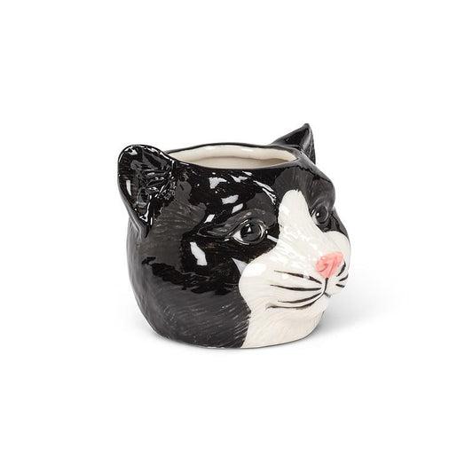 Small Black Cat Planter-2.5"H - Moon Room Shop and Wellness