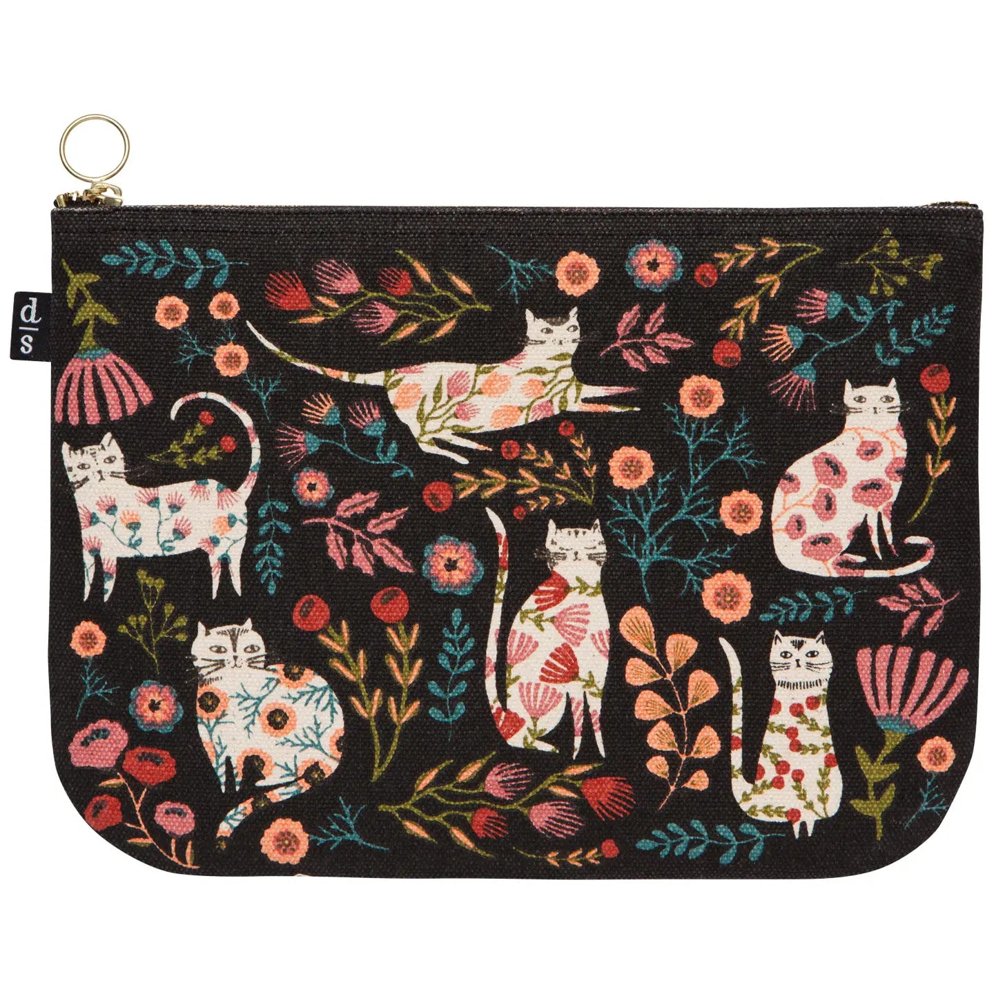 Catbloom Large Zipper Pouch - Moon Room Shop and Wellness