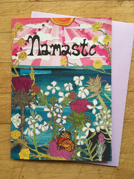 Namaste Greeting Card - Moon Room Shop and Wellness