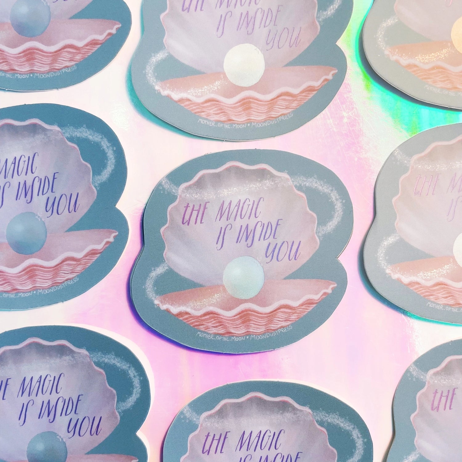 Magic Inside Matte Holographic Sticker - Moon Room Shop and Wellness