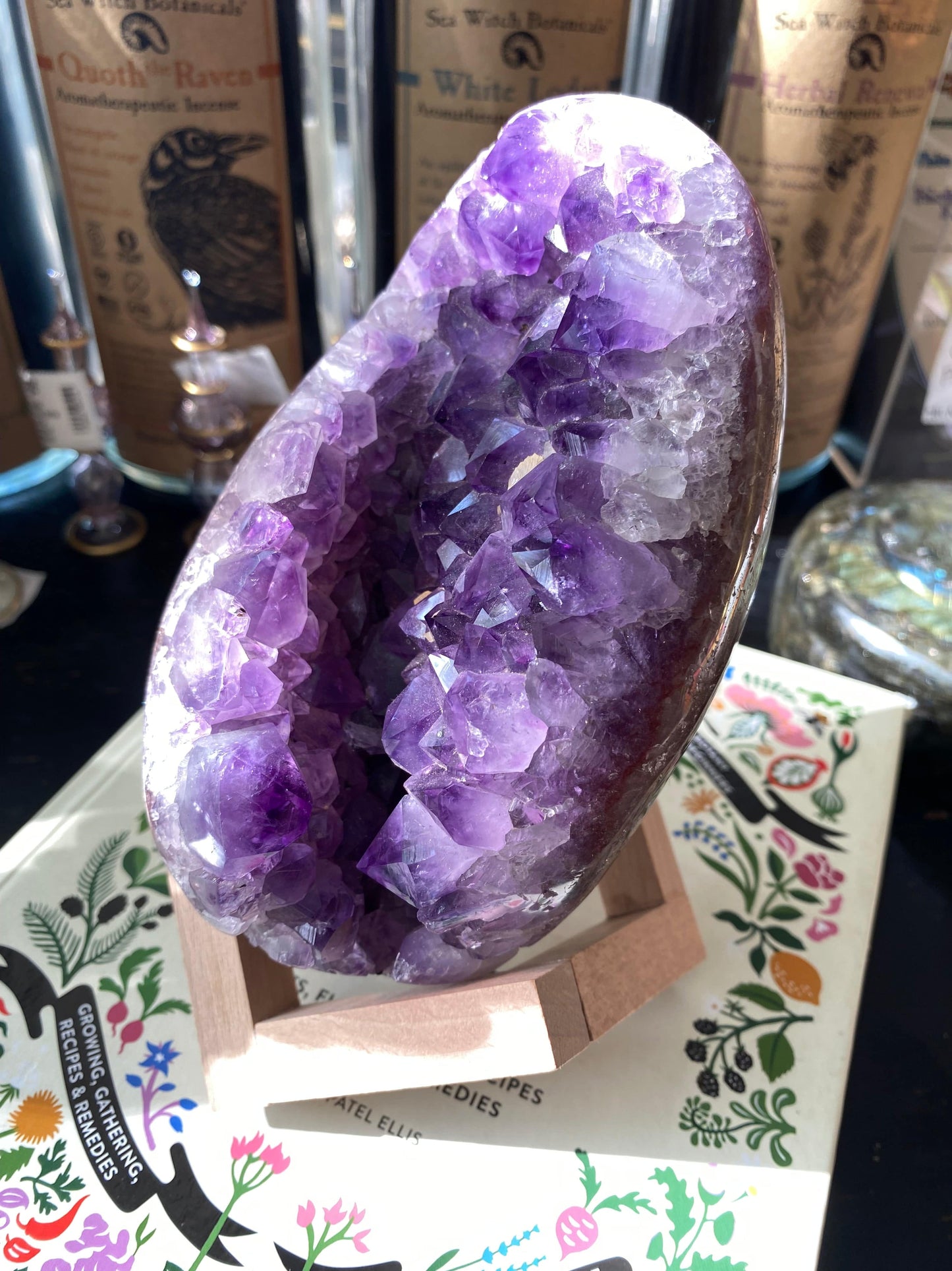 Amethyst Egg with Stand 3.62 lbs - Moon Room Shop and Wellness