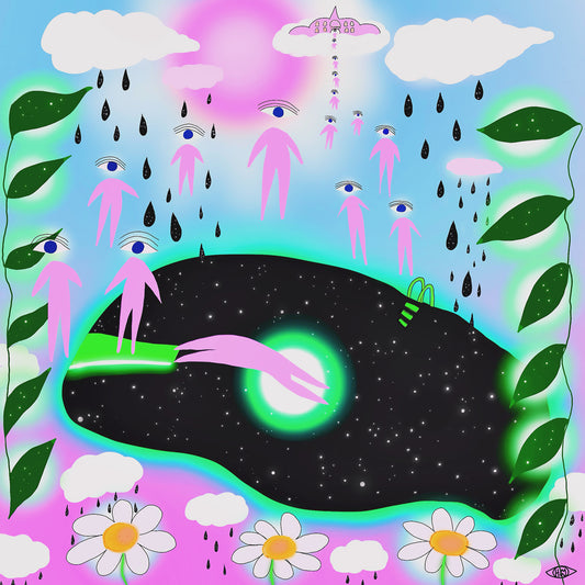 Death is Just Slipping into the Pool of the UNIVERSE print 8x8 - Moon Room Shop and Wellness