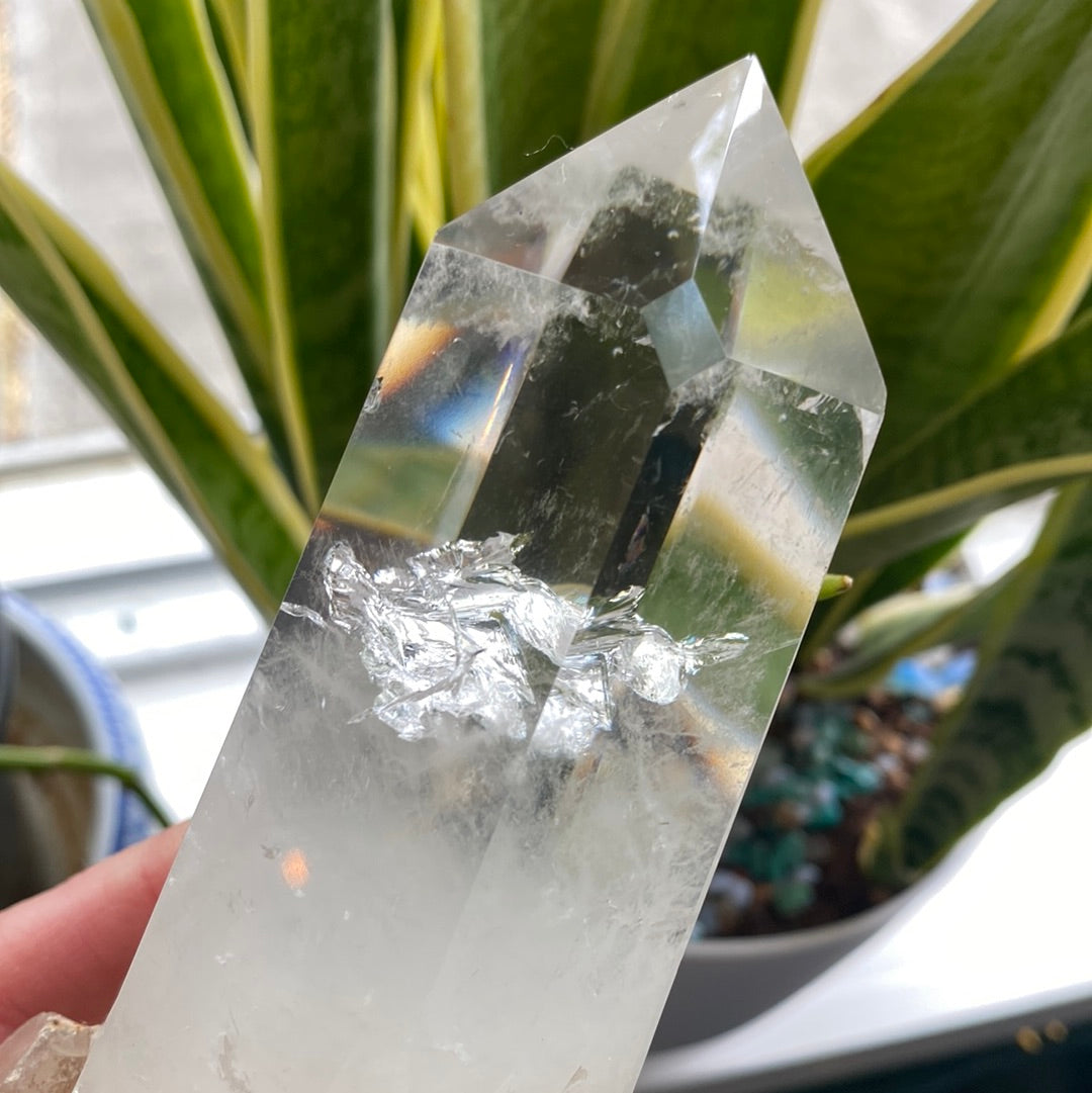 Clear Quartz Point- Lovely- energetic- bliss! 1.66 pound - Moon Room Shop and Wellness