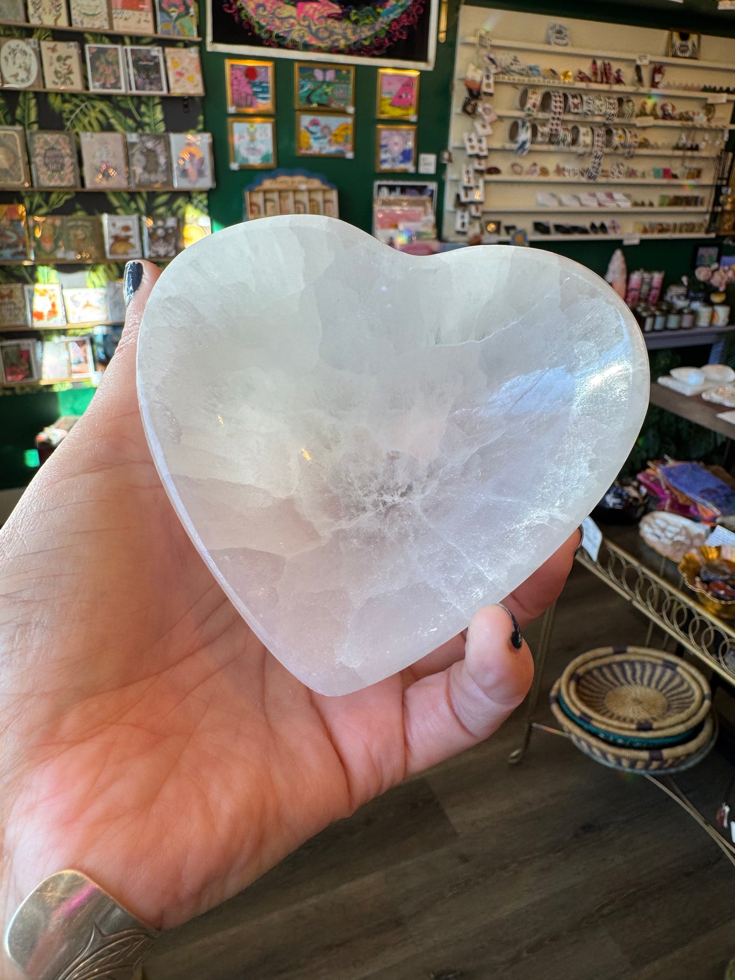 Selenite Heart Bowl - Moon Room Shop and Wellness