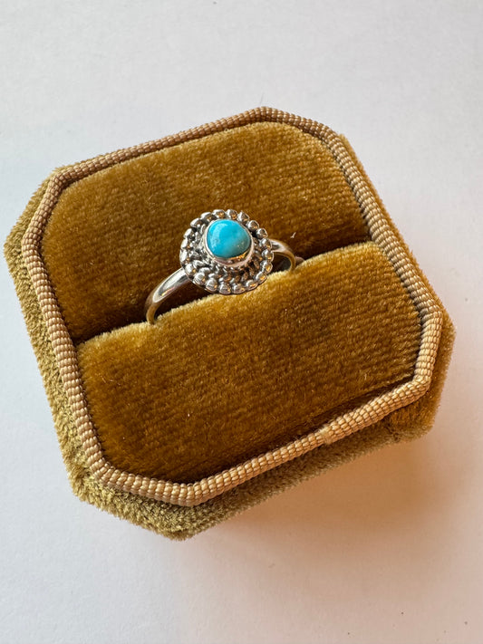 Turquoise Sterling SIlver Ring Size 7,8,9 - Moon Room Shop and Wellness
