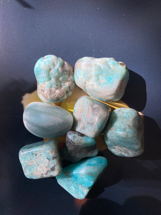 Amazonite Tumbled Large - Moon Room Shop and Wellness