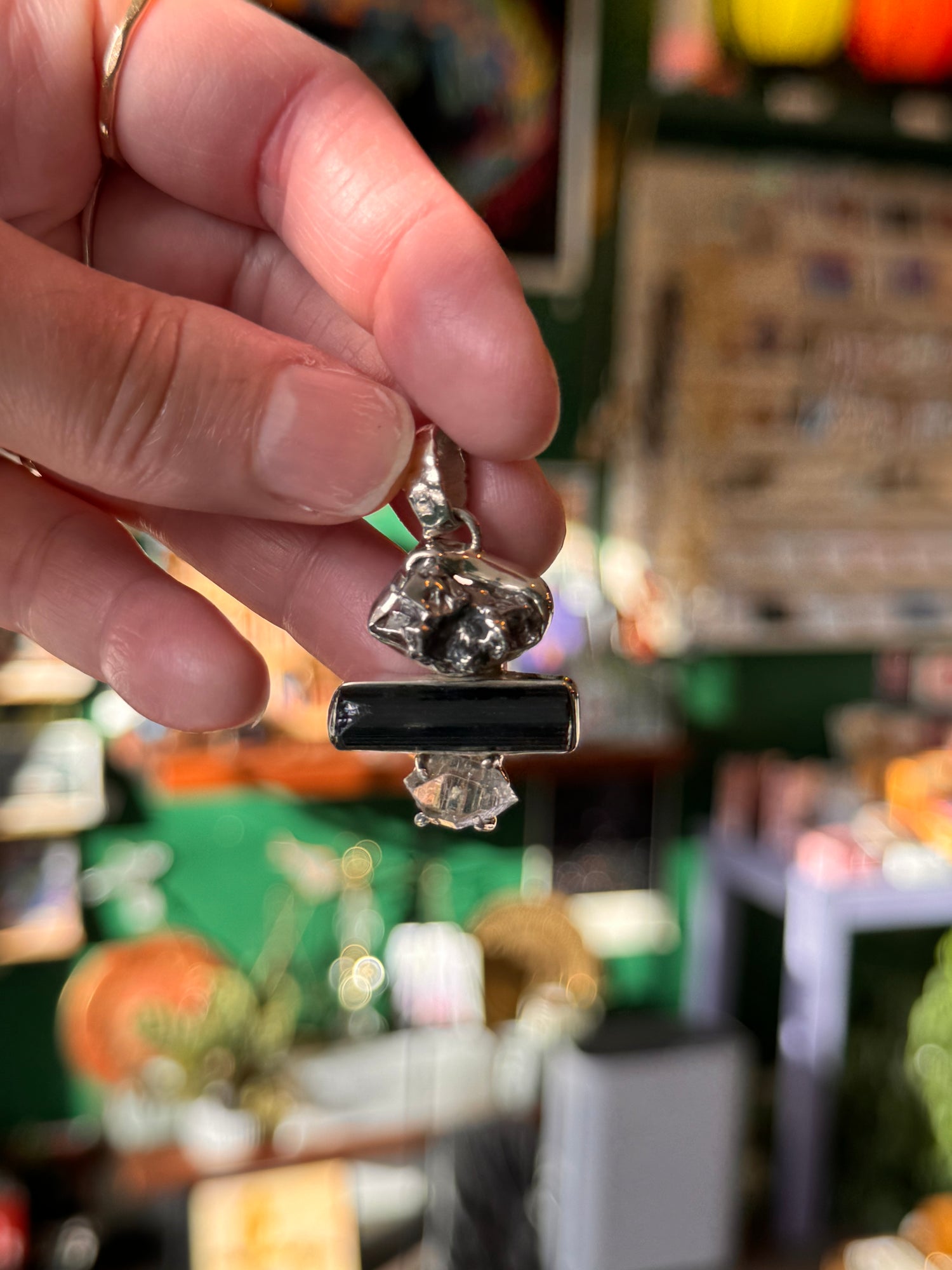 High Vibes Terrestrial Unisex Sterling Silver Pendant - Moon Room Shop and Wellness