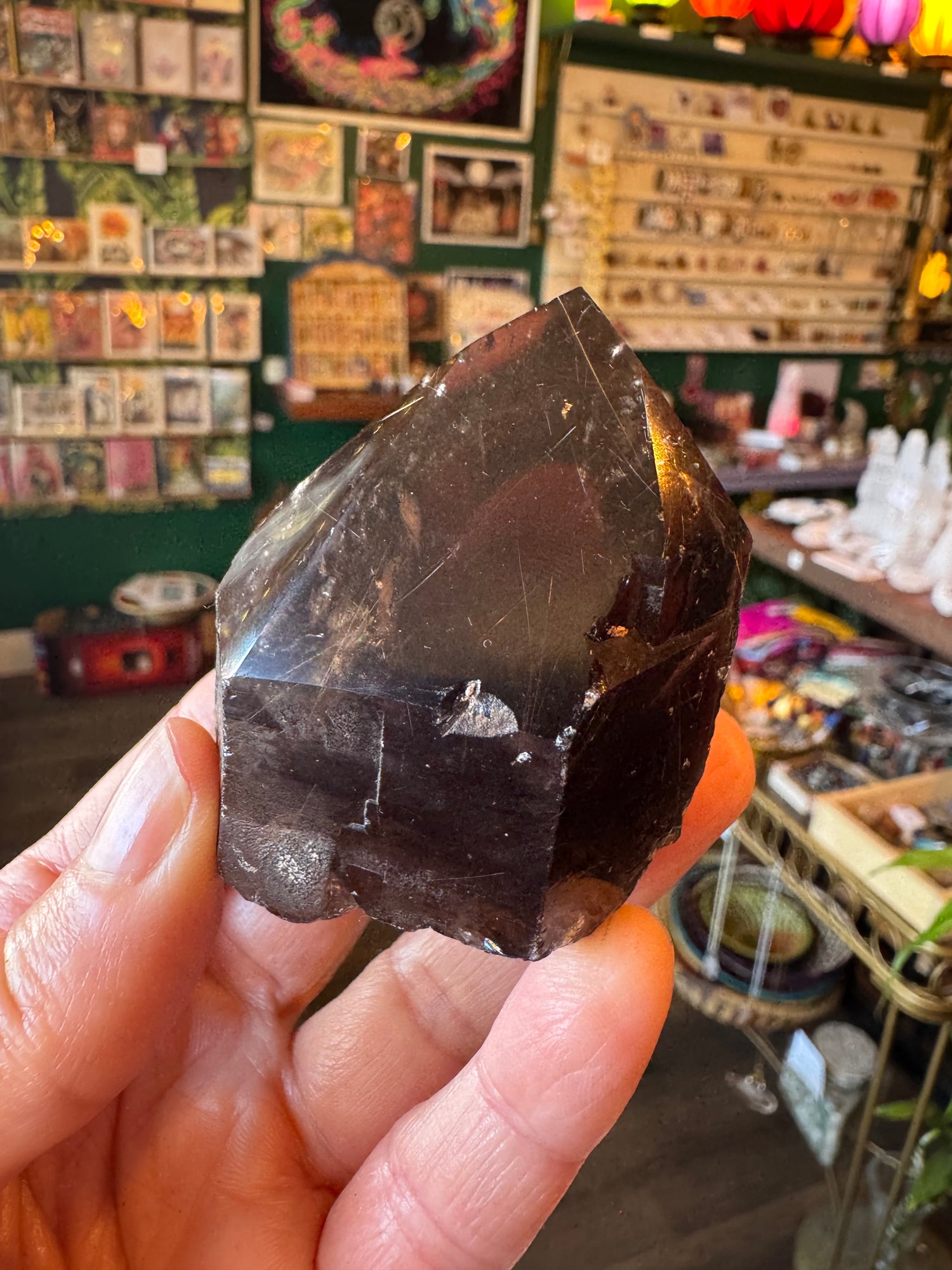 Smoky Quartz Rutilated Healing Point 159 g - Moon Room Shop and Wellness