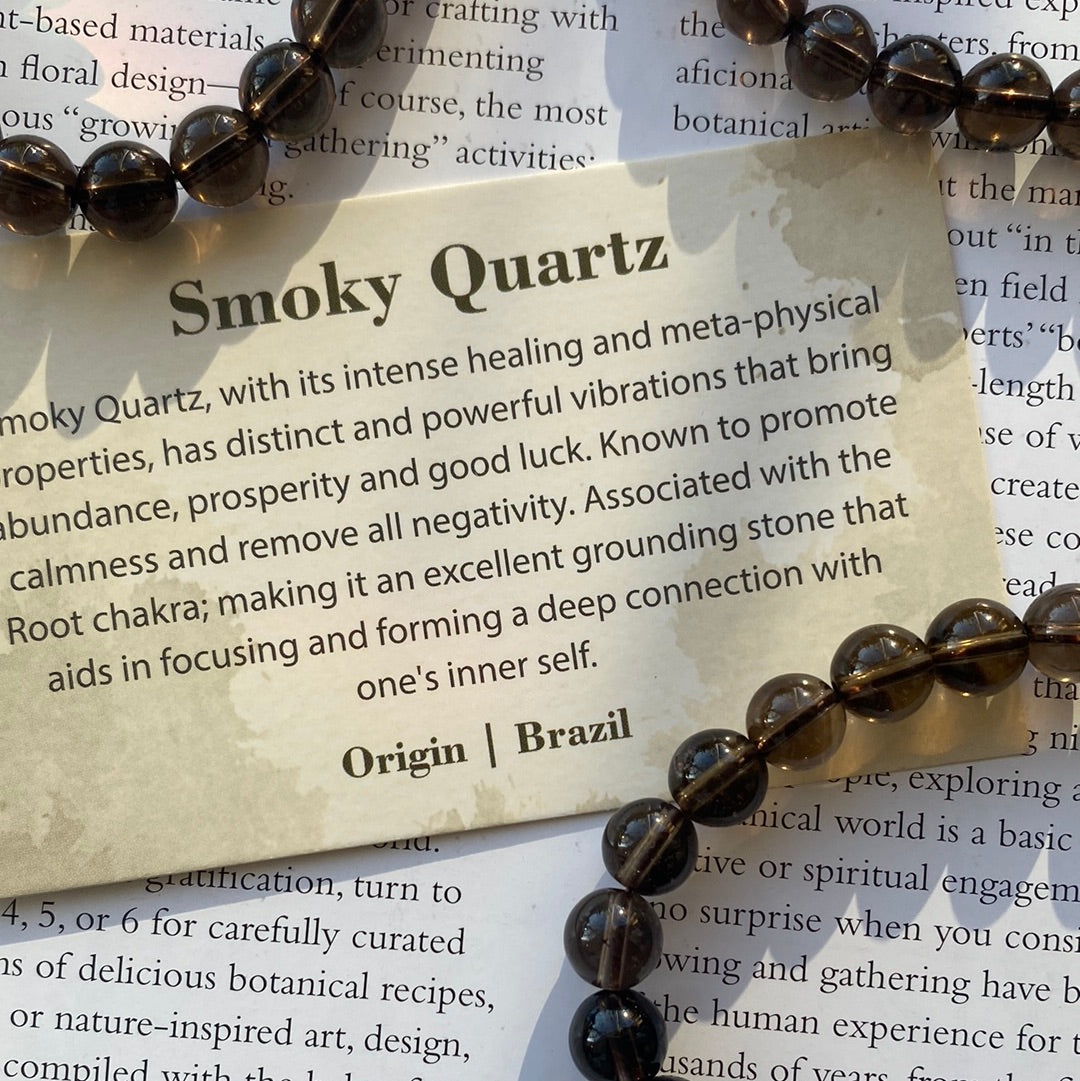 Smoky Quartz Stretch Bracelet - Moon Room Shop and Wellness