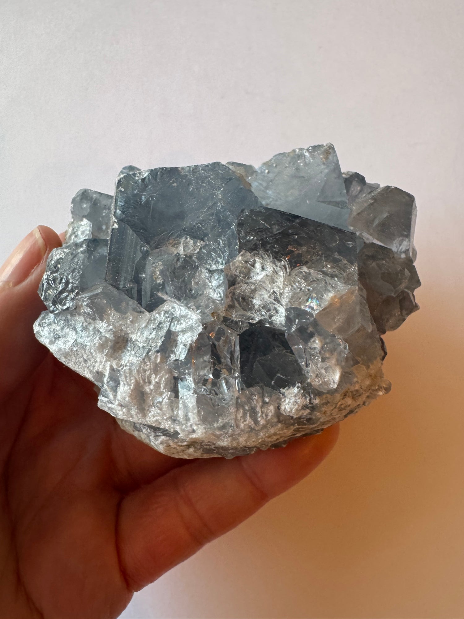 Celestite Cluster 349 g - Moon Room Shop and Wellness