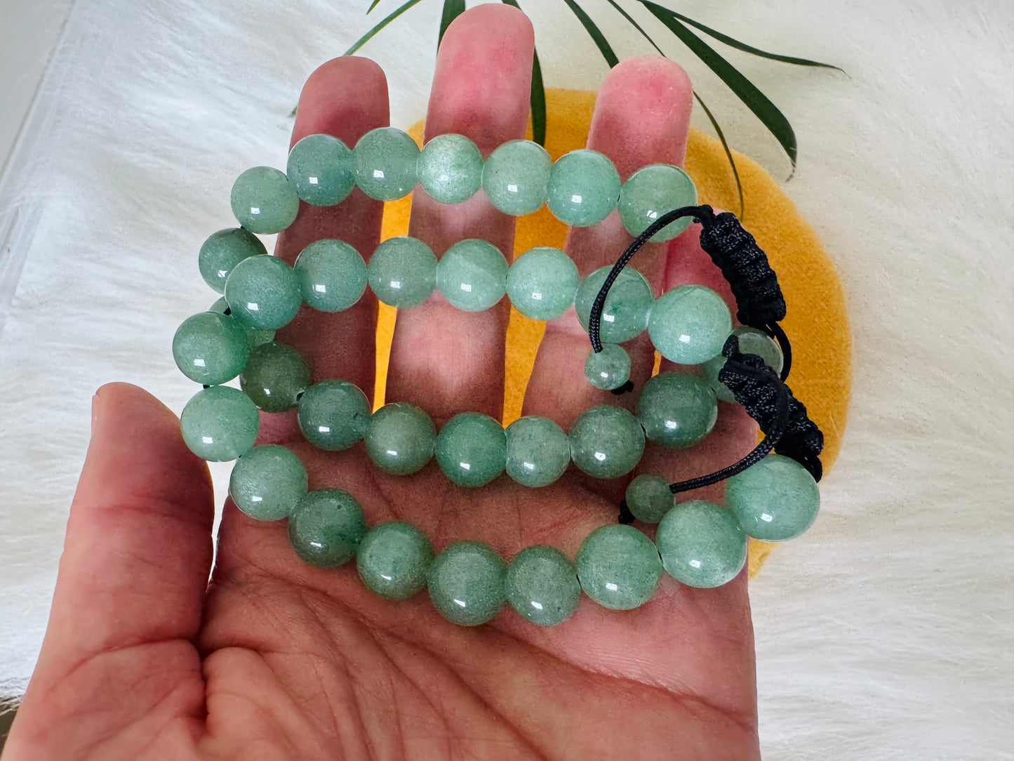 Green Aventurine  Adjustable Bracelet 10 mm - Moon Room Shop and Wellness