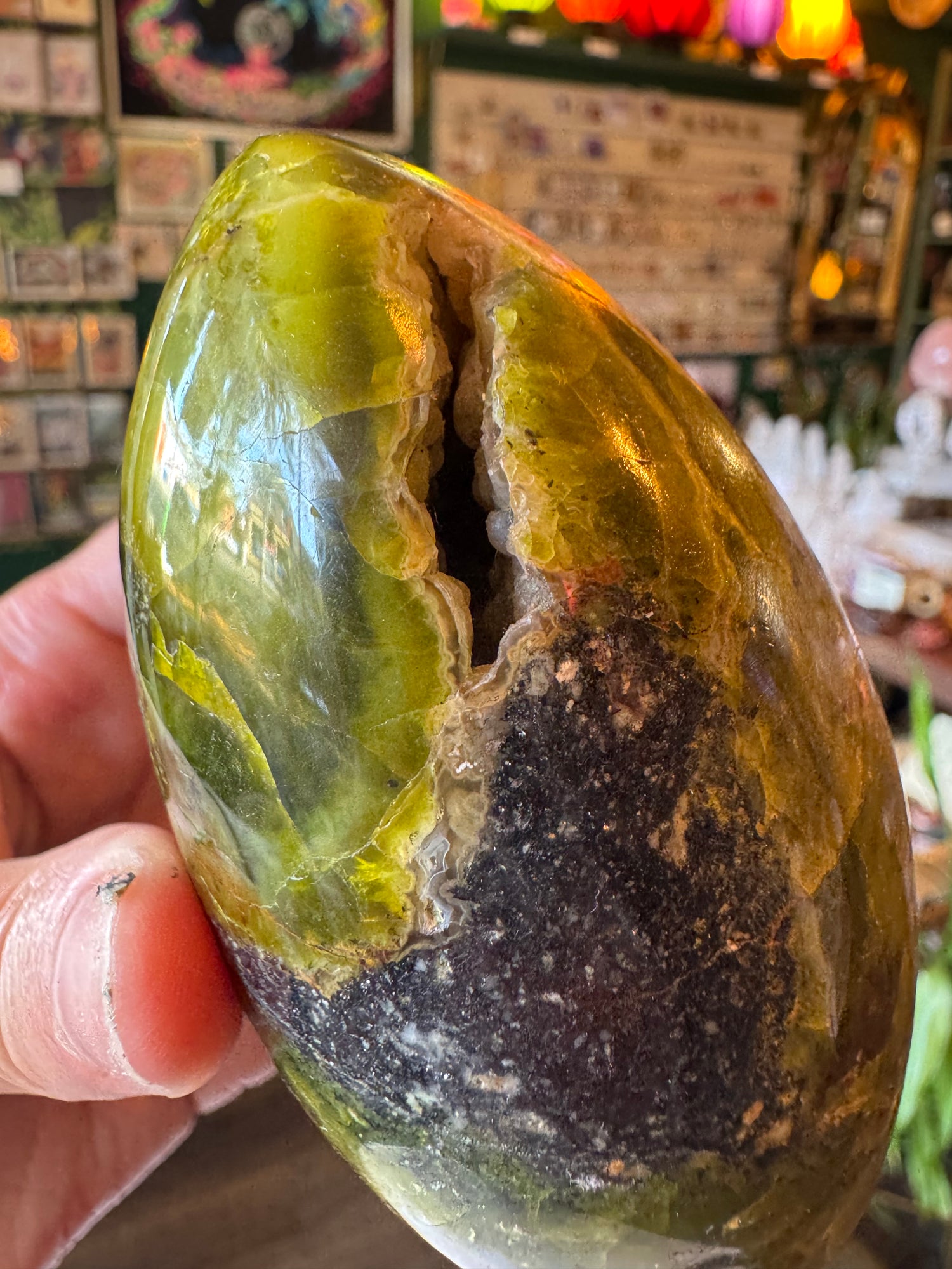 Green Opal Freeform 1.17 lb - Moon Room Shop and Wellness