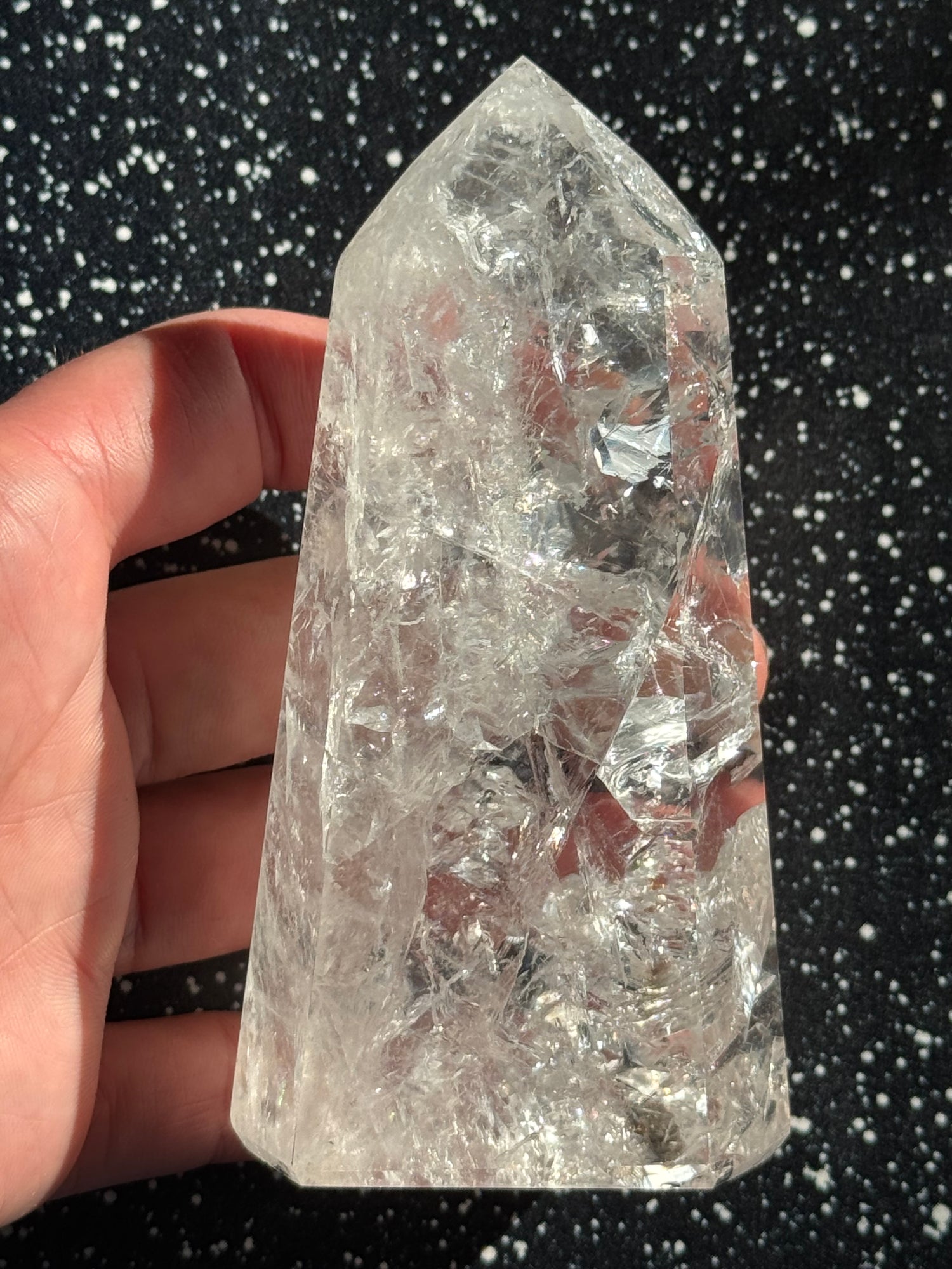 Clear Quartz Tower 240 g Brazil Beauty - Moon Room Shop and Wellness