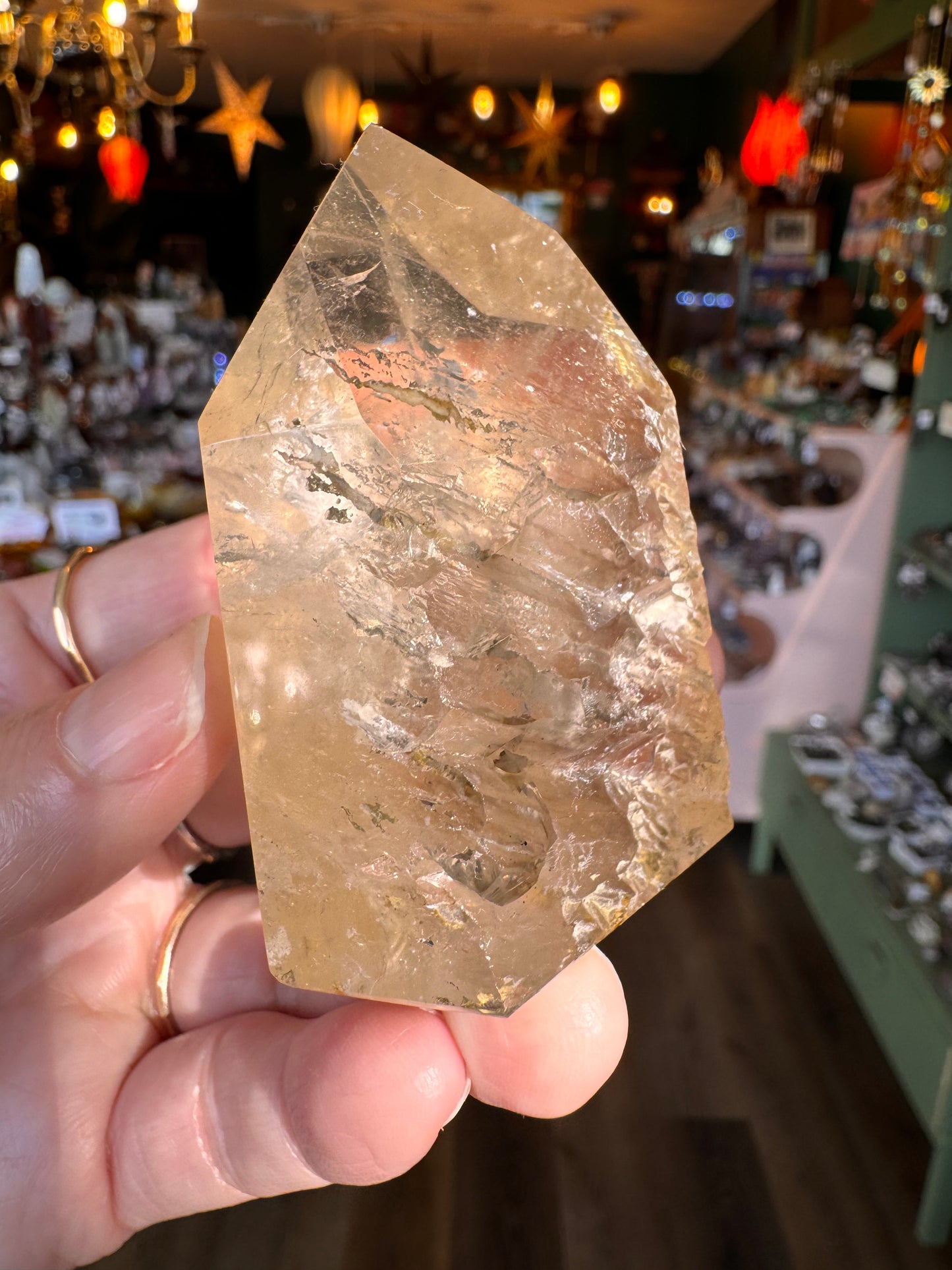 Natural Citrine Tower 147 g Aracuai, Minas Gerais, Brazil - Moon Room Shop and Wellness
