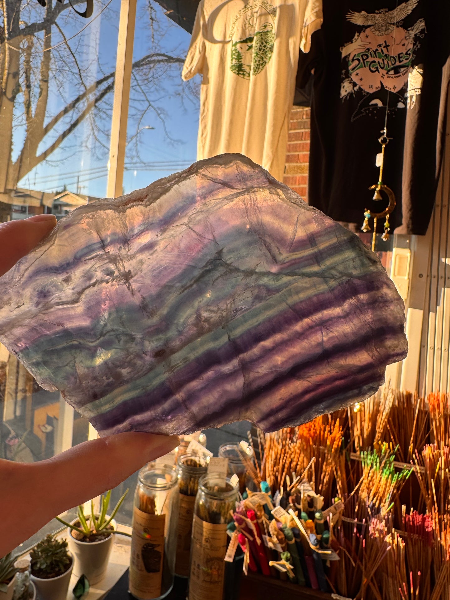 Fluorite SLab 353 g China - Moon Room Shop and Wellness