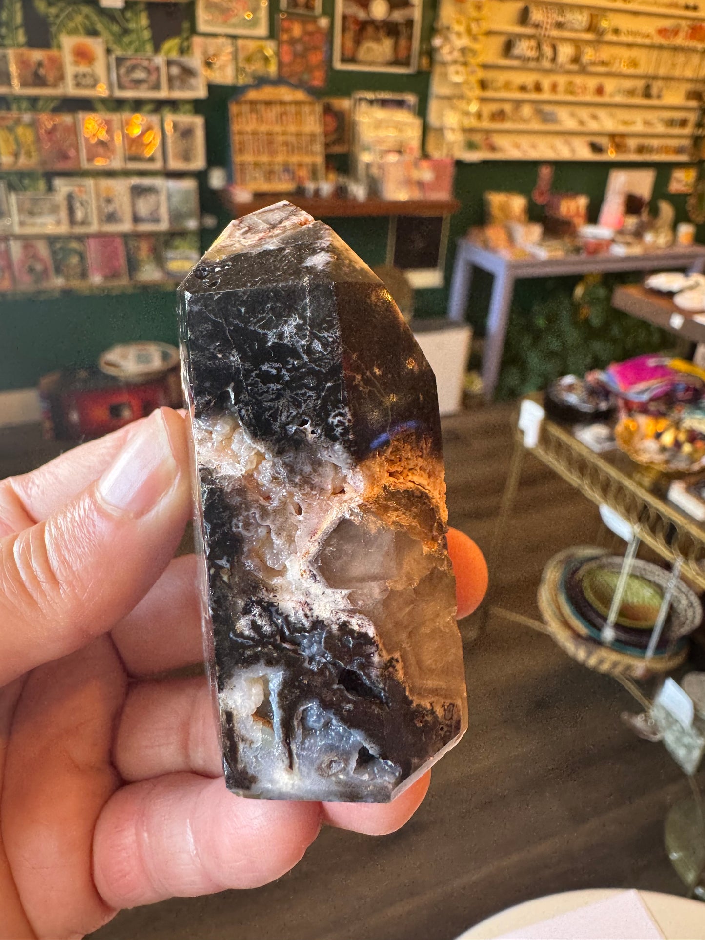 Chalcedony & Druzy Quartz Tower 120 g Brazil