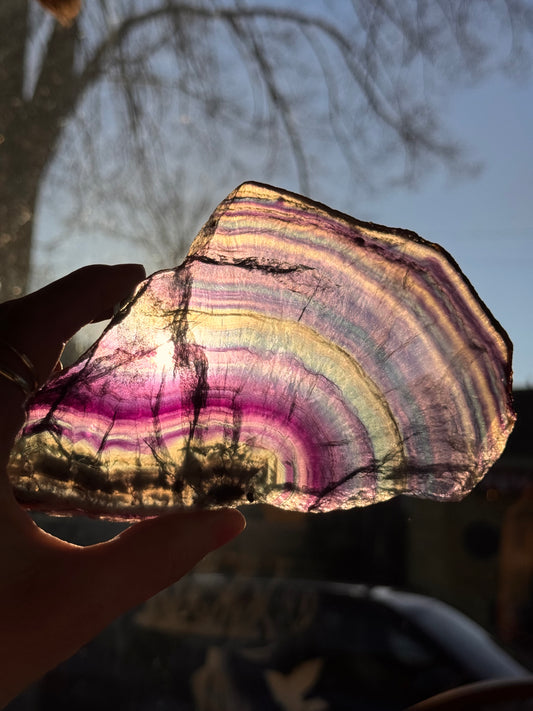 Fluorite SLab 331 g China - Moon Room Shop and Wellness