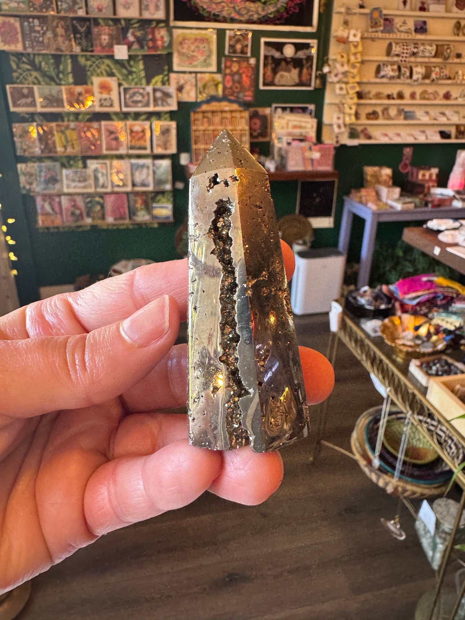 Pyrite Tower/Obelisk 120 g   Peru - Moon Room Shop and Wellness