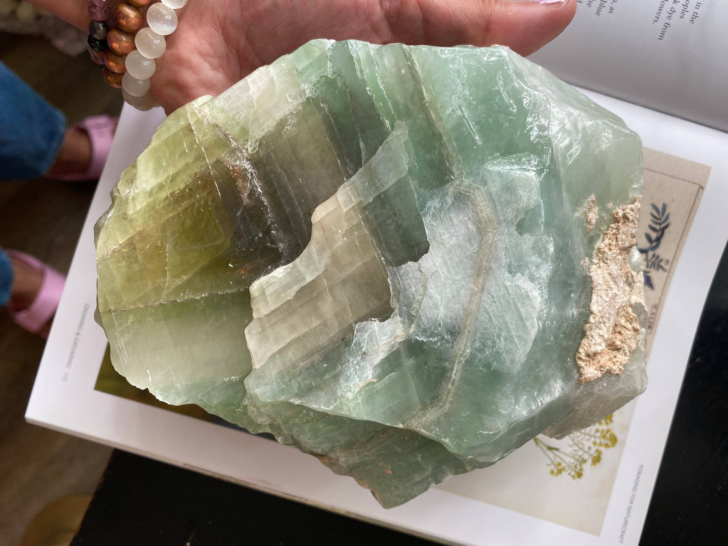 Green Calcite Freeform 4.4 lbs - Moon Room Shop and Wellness