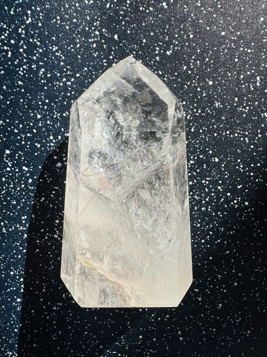Clear Quartz Tower 1.02 pound Brazil Beauty - Moon Room Shop and Wellness