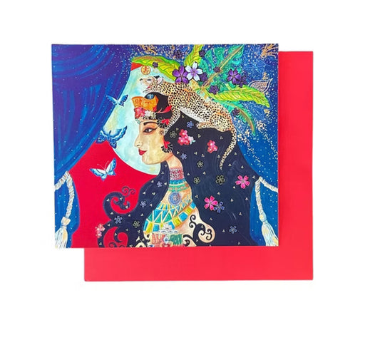 Jaguar Queen Greeting Card - Moon Room Shop and Wellness