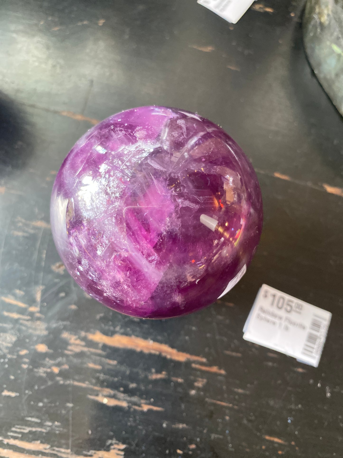 Rainbow Fluorite Sphere 1 lb - Moon Room Shop and Wellness