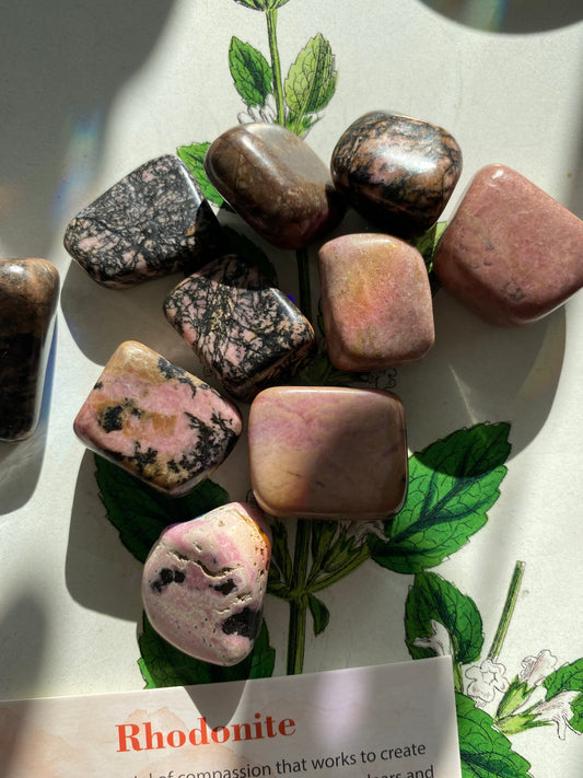 Rhodonite Tumbled - Moon Room Shop and Wellness