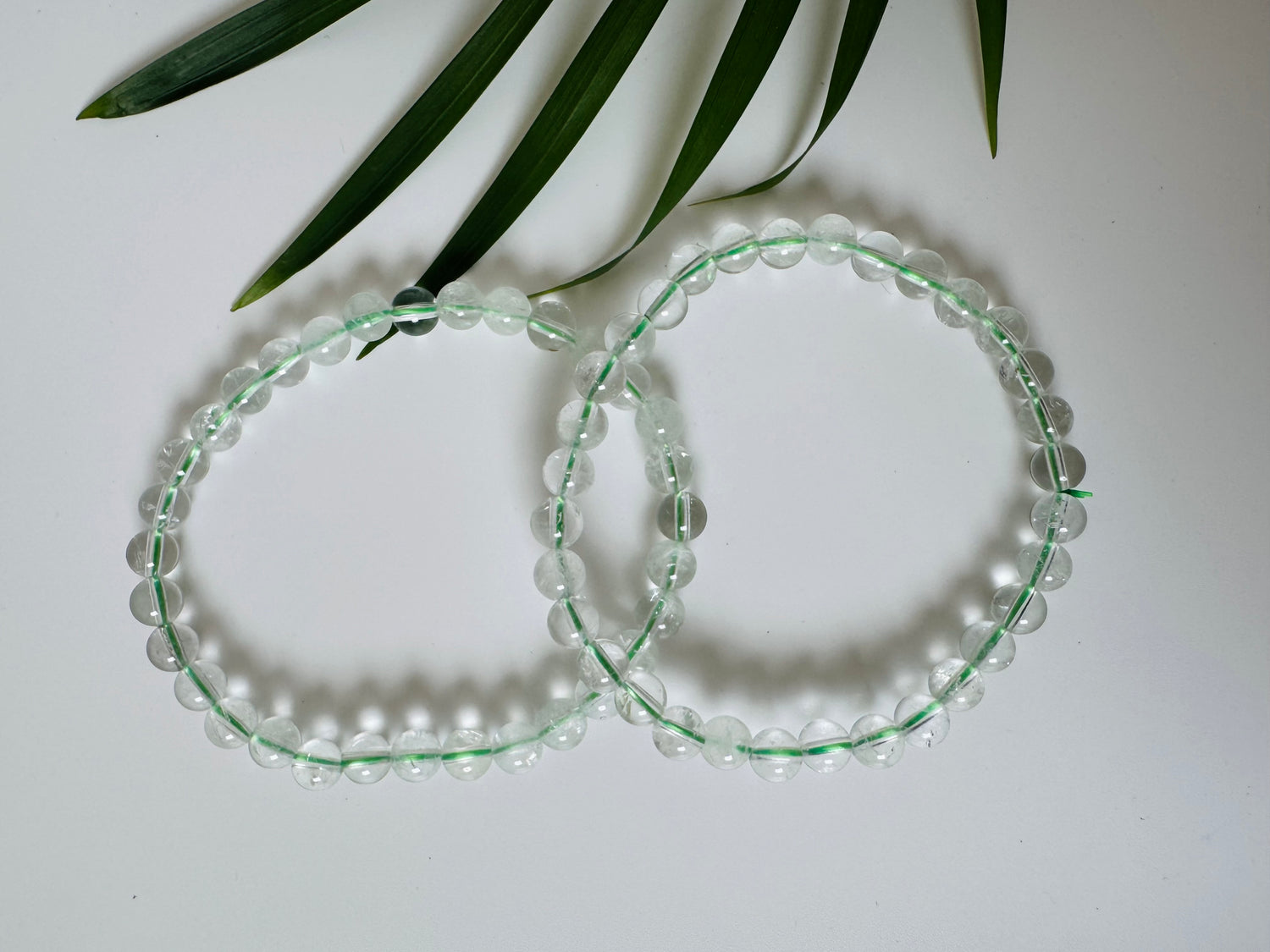 Prasiolite Stretch Bracelet 6mm - Moon Room Shop and Wellness