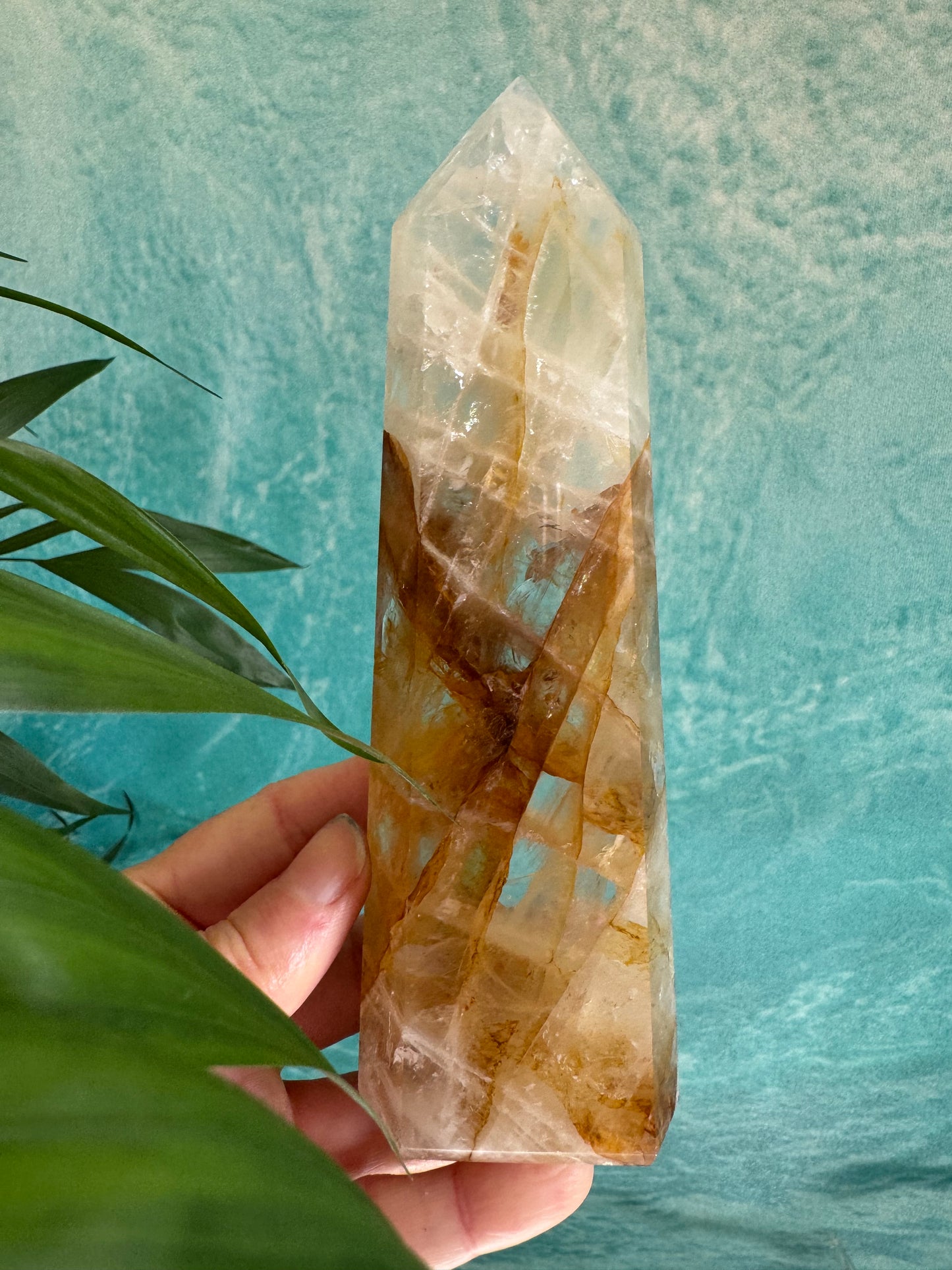 Golden Healer Quartz Tower 374 g Brazil - Divine Beauty - Moon Room Shop and Wellness