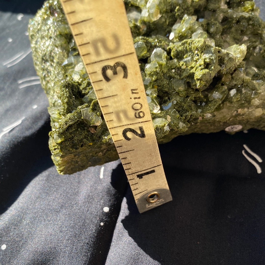 Epidote Quartz Specimen... dreammmmmy 2.64 lbs - Moon Room Shop and Wellness