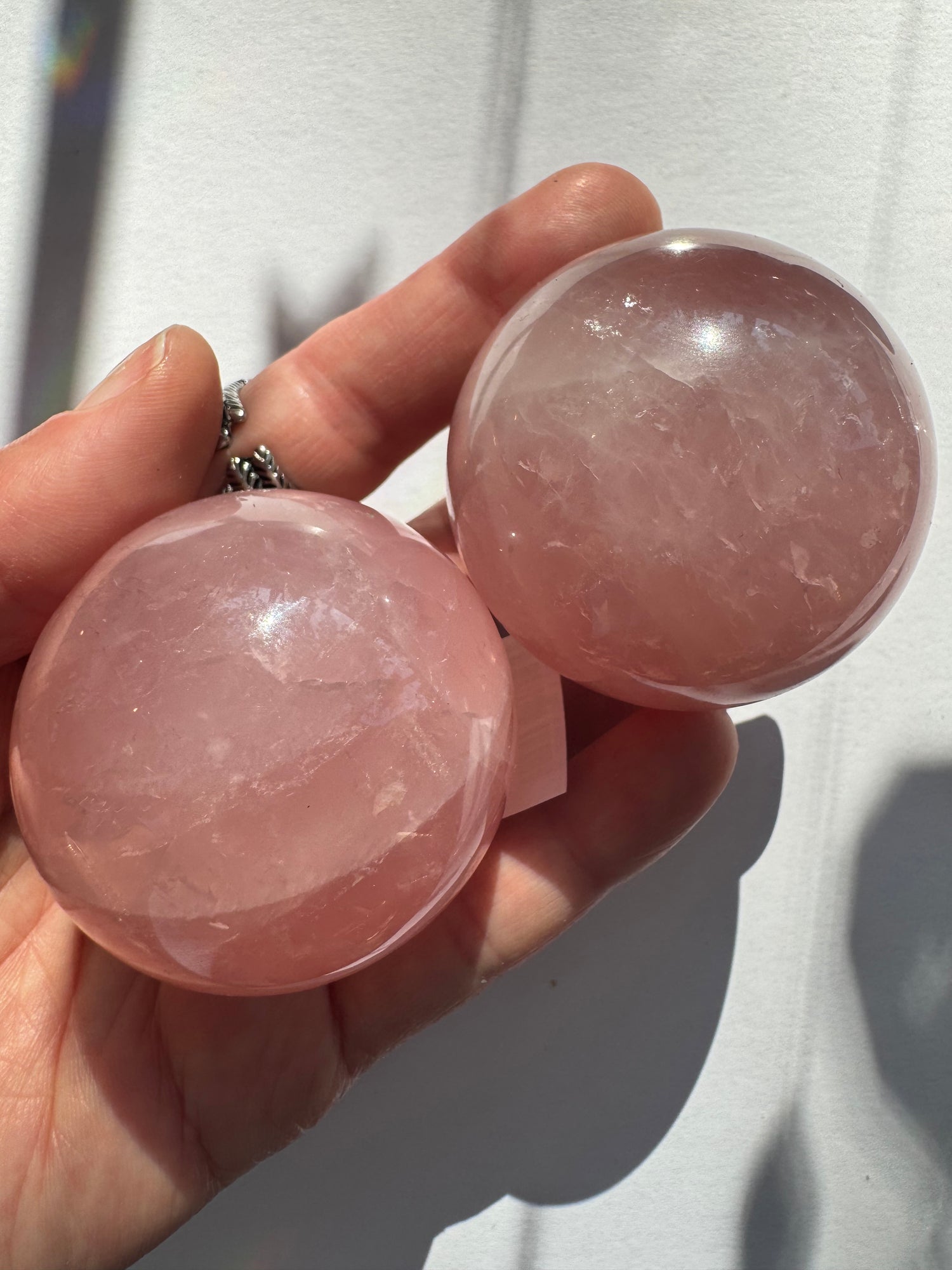 Rose Quartz Sphere 141 g Brazil Beauty! - Moon Room Shop and Wellness
