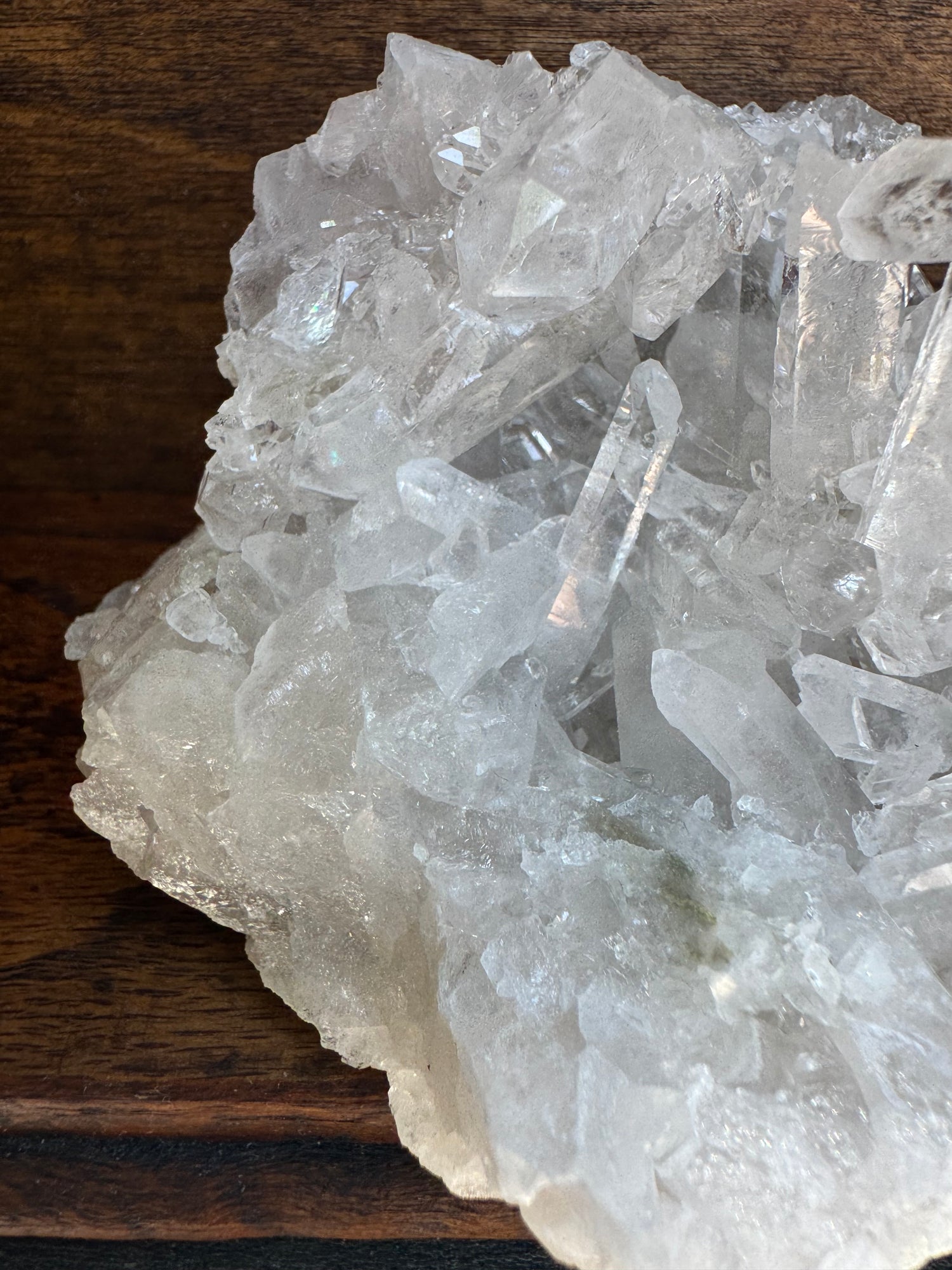 Clear Quartz Sparkly Brazilian Cluster 426 g - Moon Room Shop and Wellness
