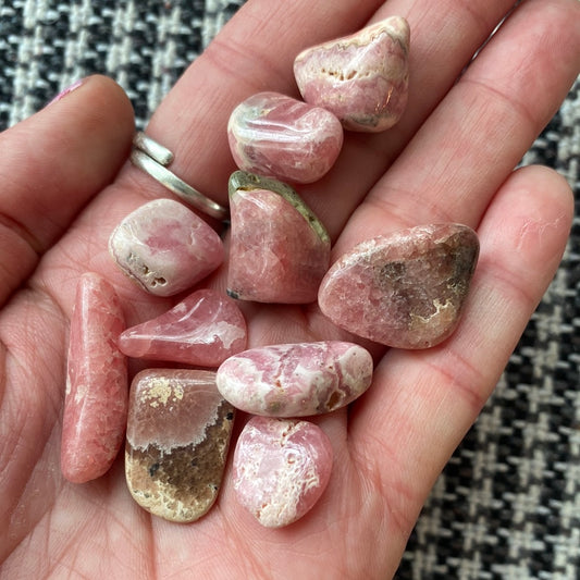 Rhodochrosite Tumbled- Small - Moon Room Shop and Wellness