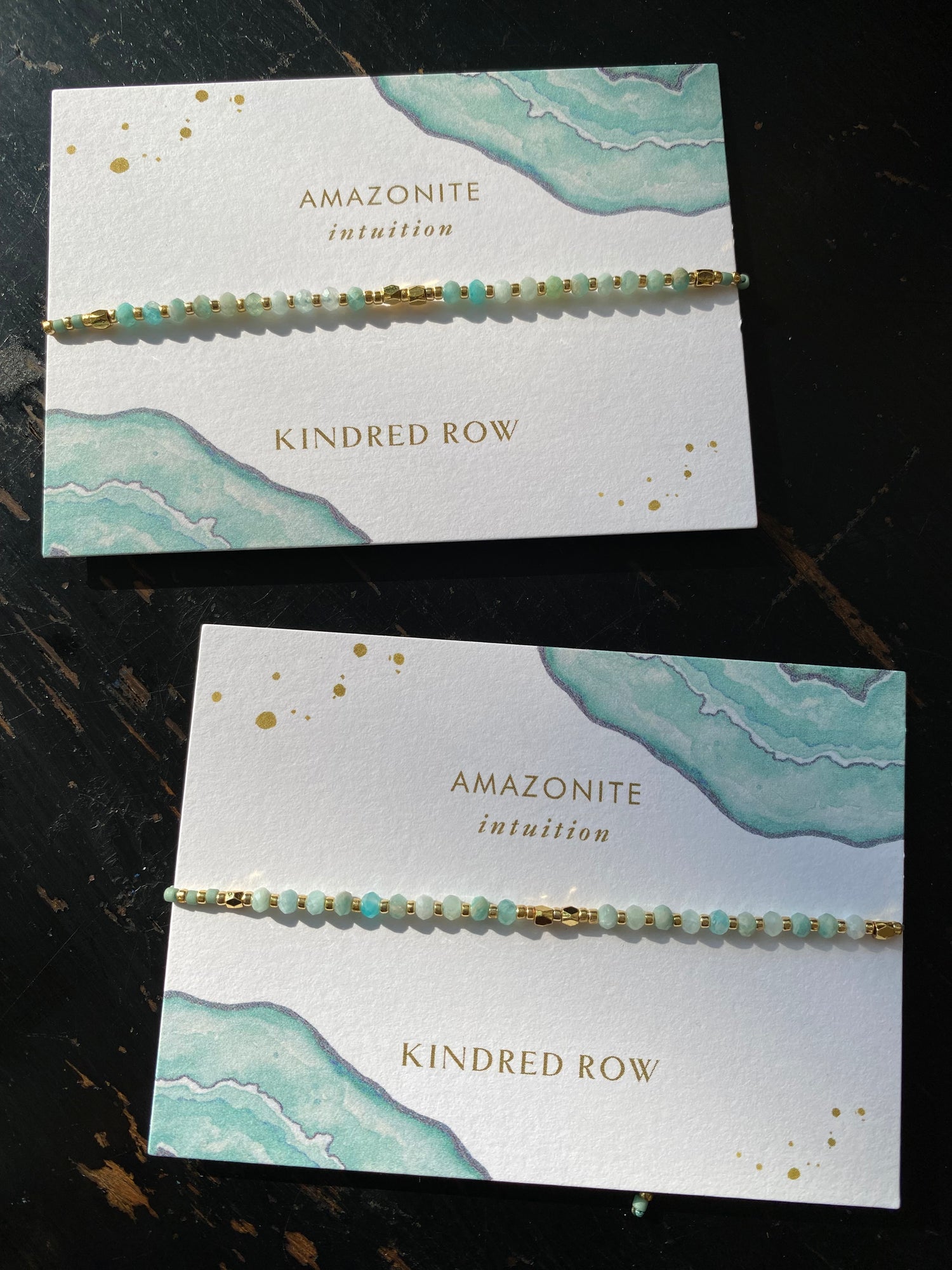 Amazonite Healing Gemstone Stacking Bracelet - Moon Room Shop and Wellness