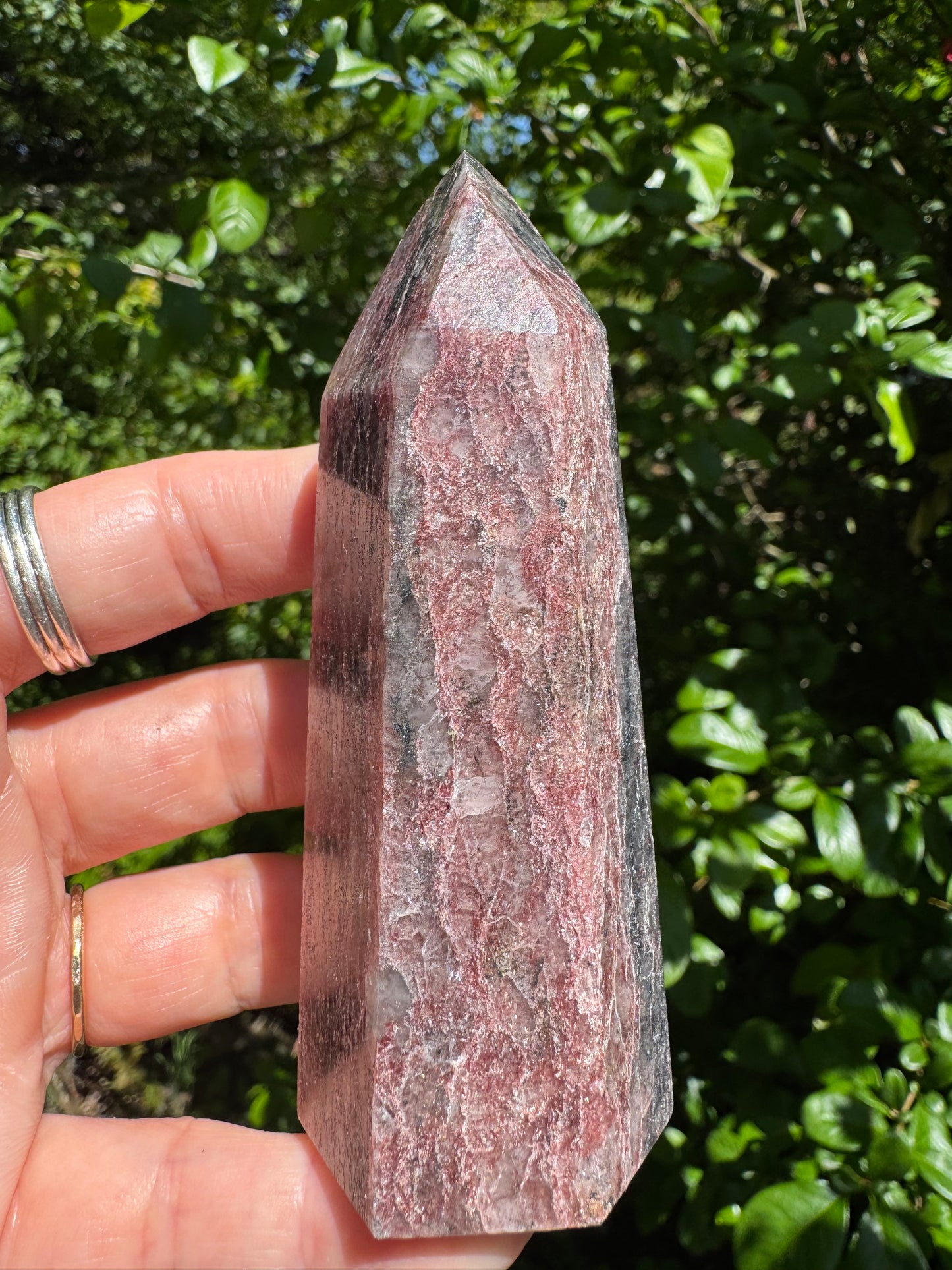 Strawberry Quartz Tower - Brazil  Beauty - 144g - Moon Room Shop and Wellness