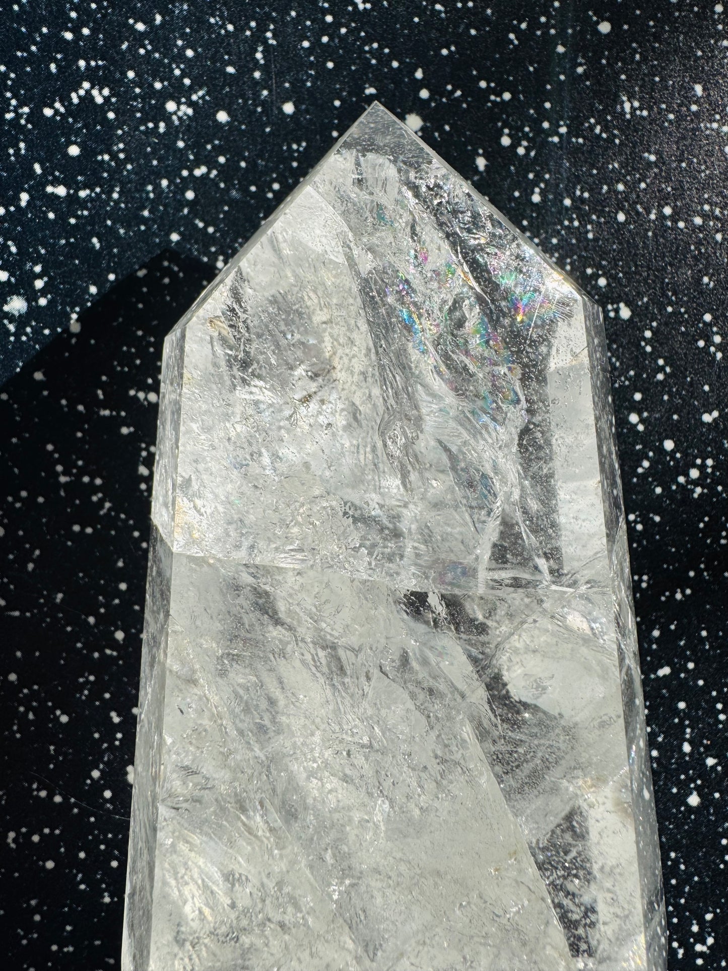 Clear Quartz Tower 440 g Brazil Beauty - Moon Room Shop and Wellness