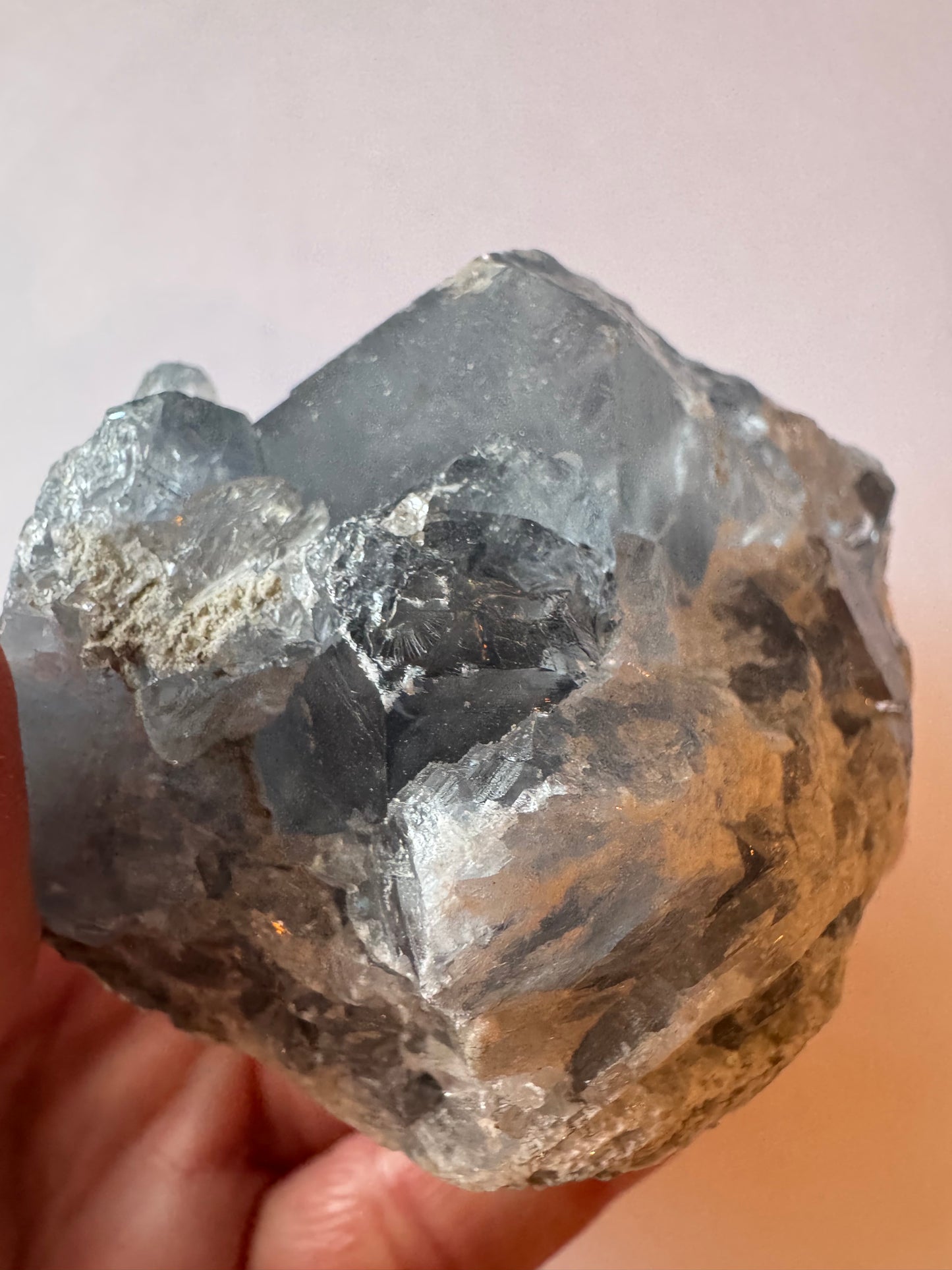 Celestite Cluster 349 g - Moon Room Shop and Wellness